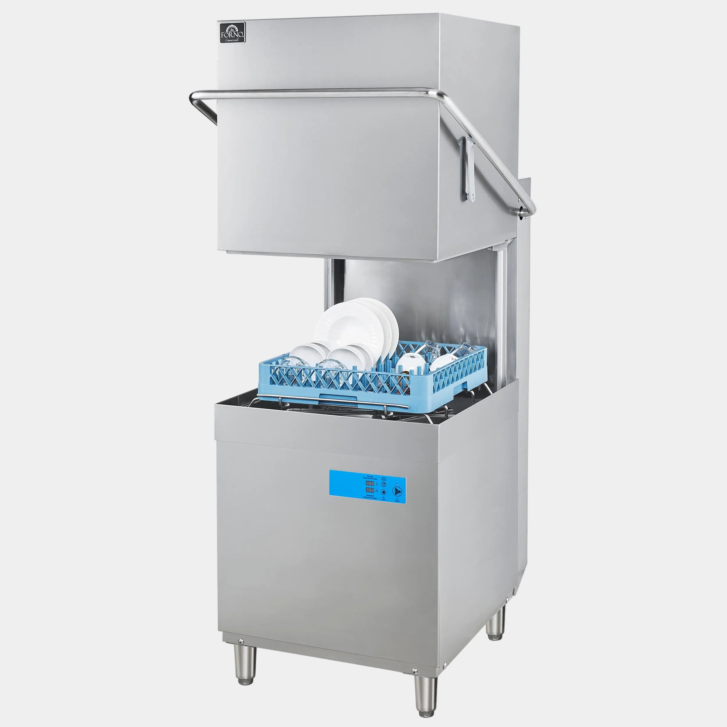 Forno Commercial 28 in. Stainless Steel Under-Counter Dishwasher with 26L Tank Capacity, 3 Wash Cycles and High Sanitation Temperatures | FCMDW0031