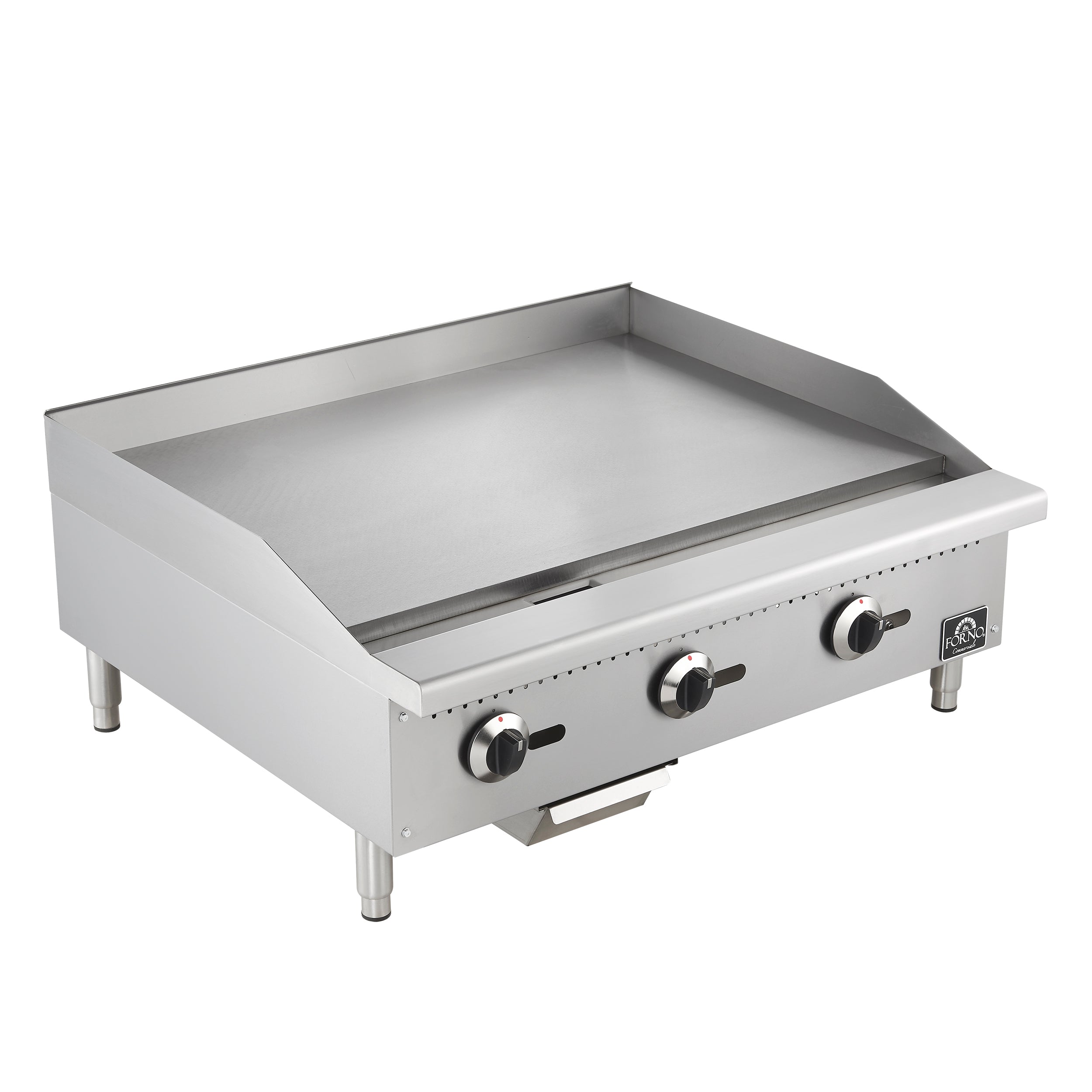 Forno Commerciale 36 Inch Gas Griddle, 3 Burners