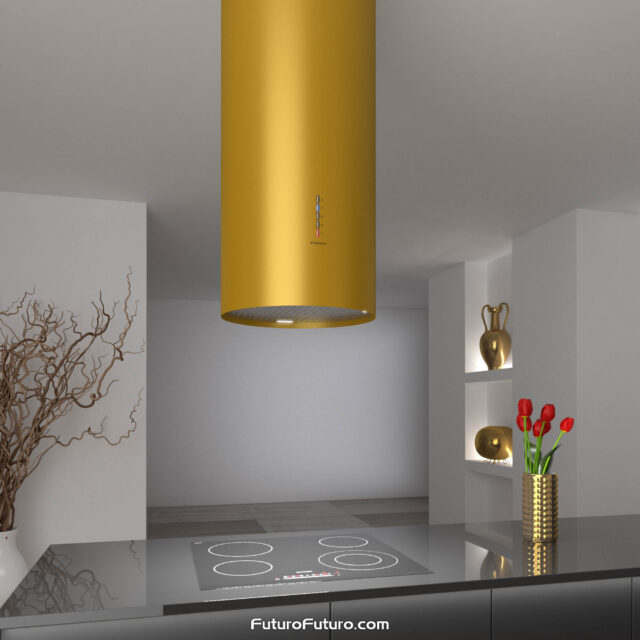 Futuro Jupiter 14 in. 940 CFM Stainless Steel Island Mount Range Hood With Color Options