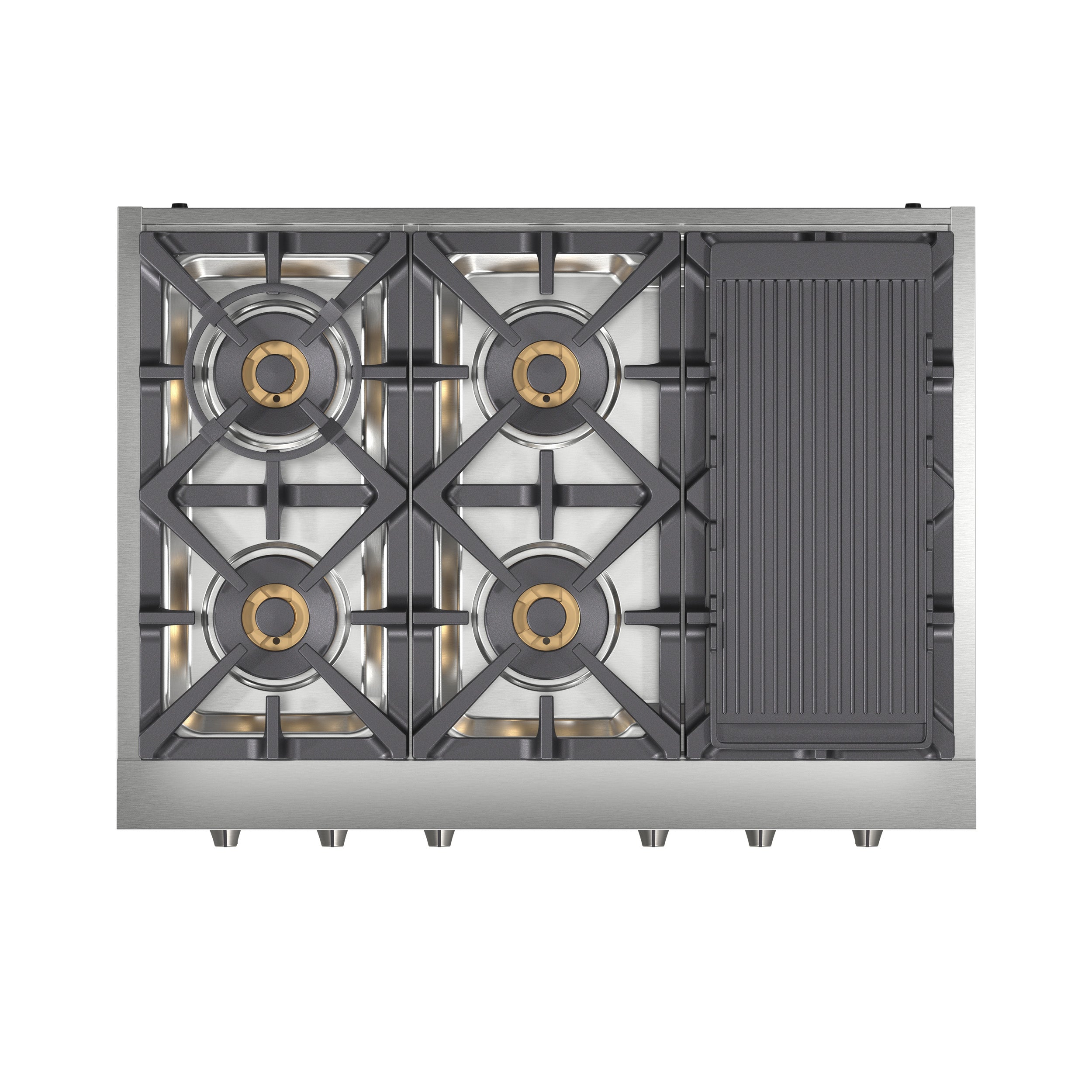 Forno Spezia 36 in. Stainless Steel Gas Rangetop with 6 Burners | FCTGS5751-36