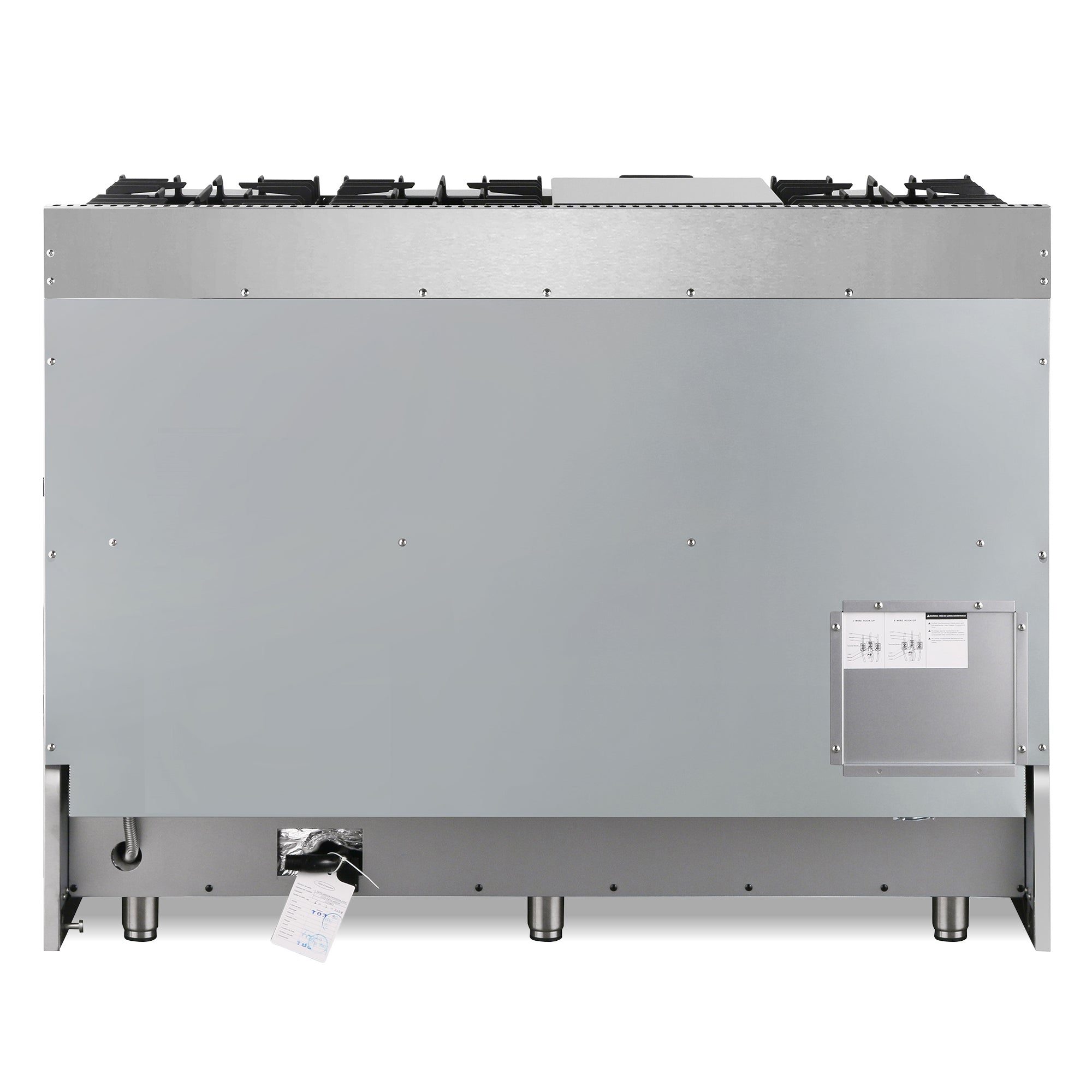 Cosmo Lumin 48 in. 6.7 cu. ft. 6-Burner Stainless Steel Dual Fuel Range with Griddle | COS-DFRL486GK