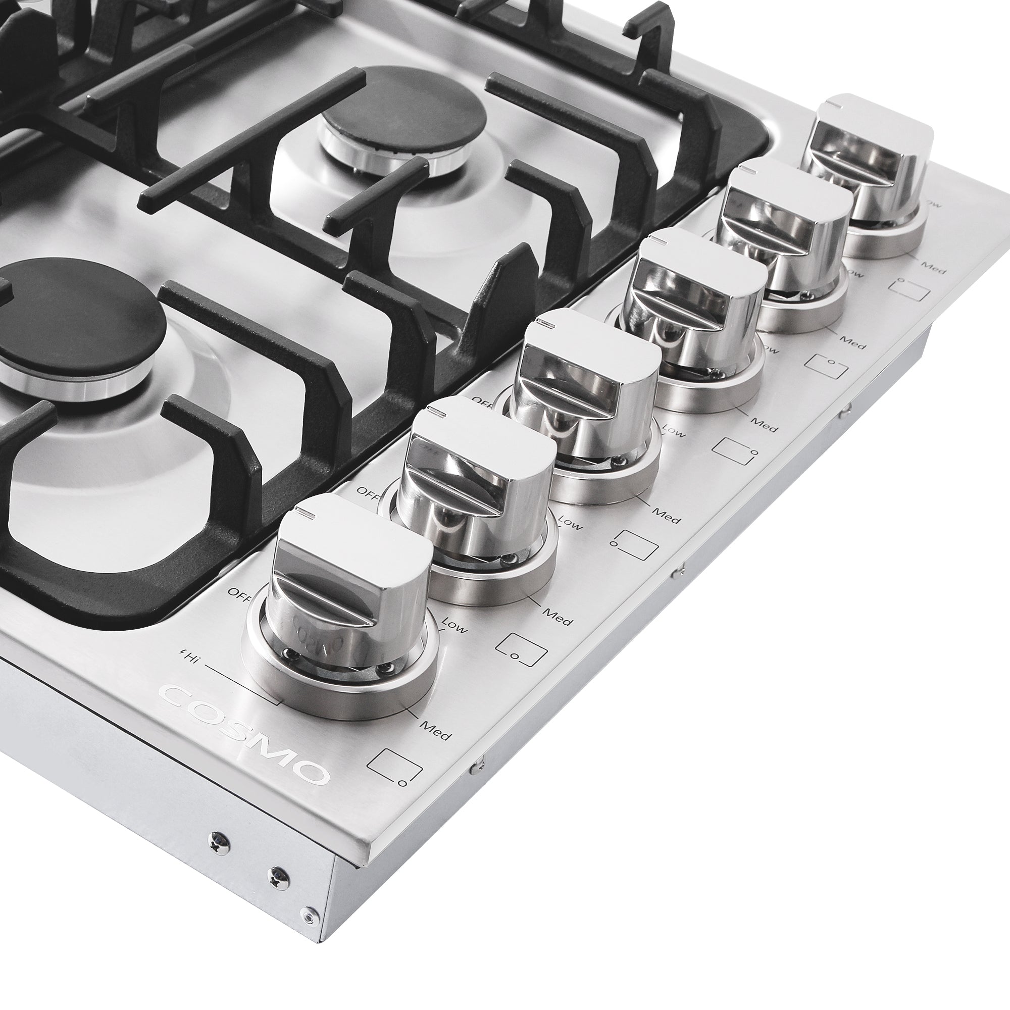 Cosmo 36 in. Stainless Steel Gas Cooktop with 6 Burners | COS-DIC366
