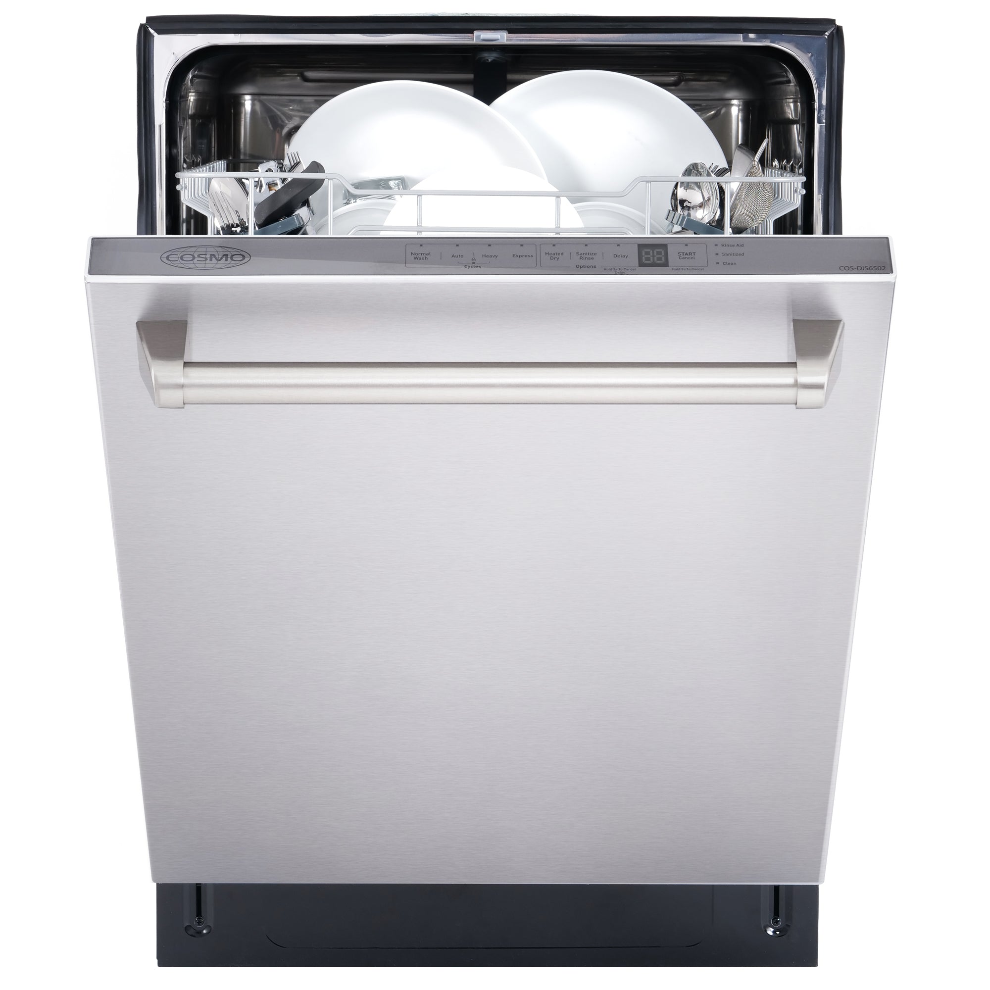 Cosmo 24 in. Built-In Tall Tub Stainless Steel Dishwasher | COS-DIS6502