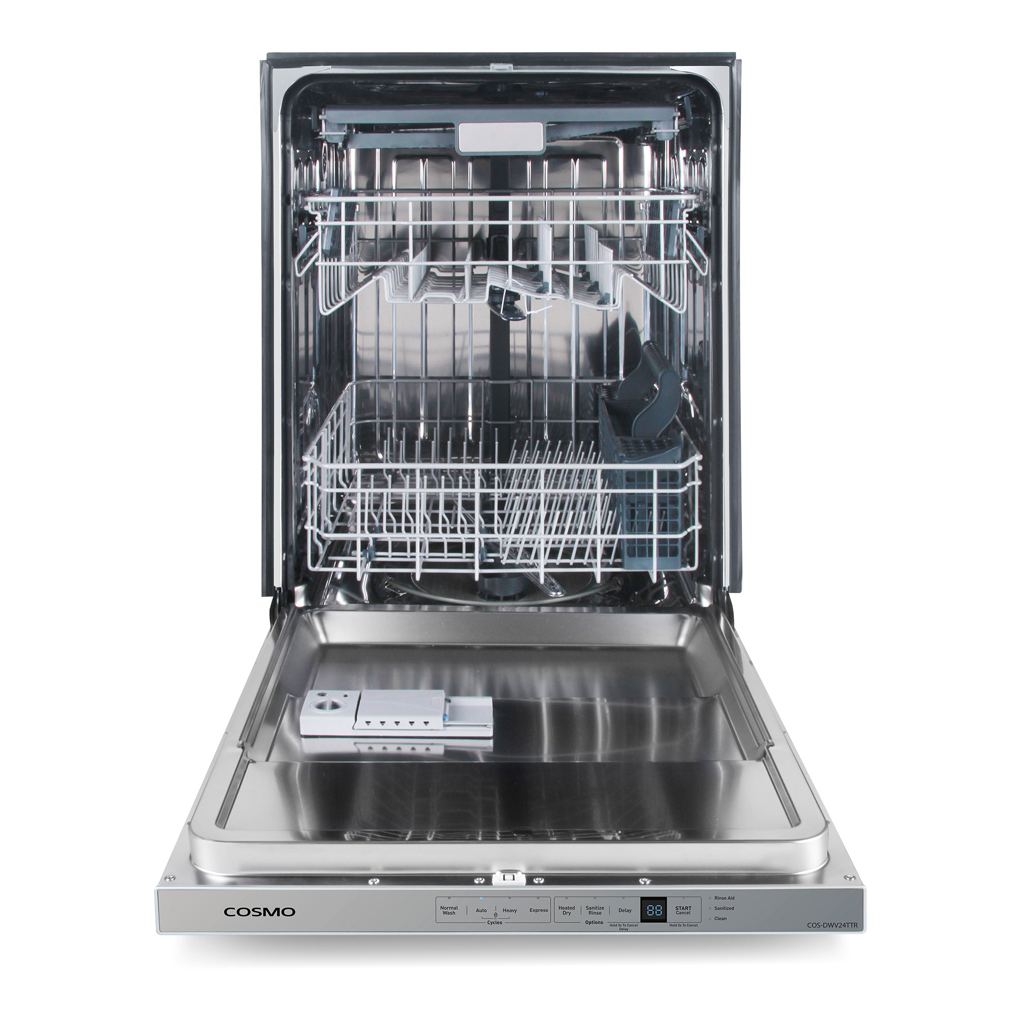 Cosmo Vista 24 in. Built-in Stainless Steel Dishwasher | COS-DWV24TTR