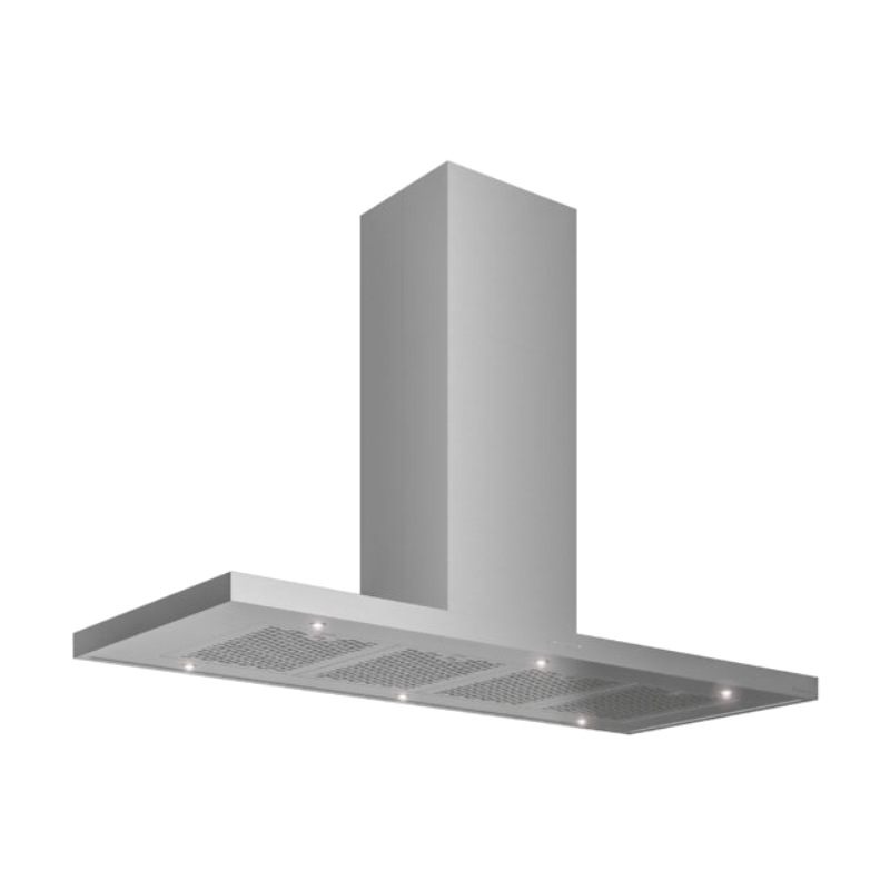 Futuro Silvana 60 in. 940 CFM Stainless Steel Island Mount Range Hood