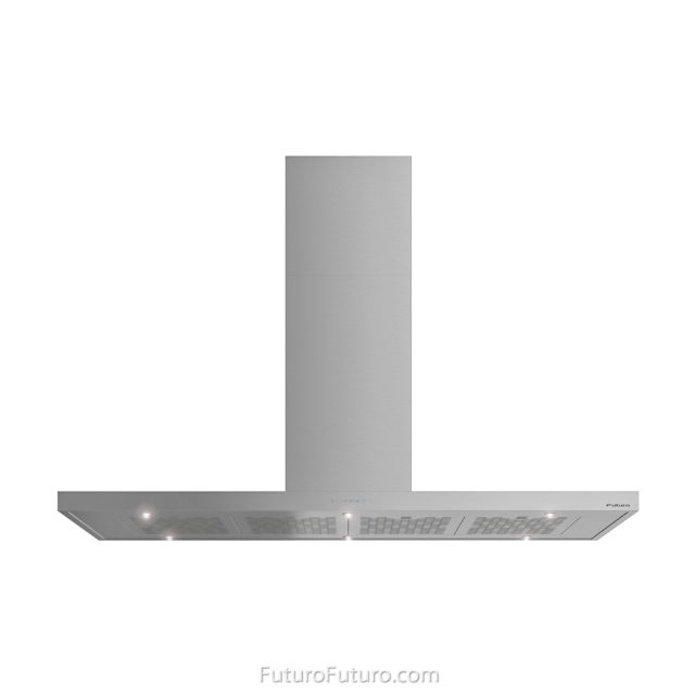 Futuro Silvana 60 in. 940 CFM Stainless Steel Island Mount Range Hood
