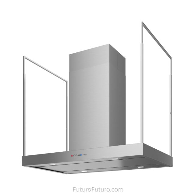 Futuro Europe 36 in. 940 CFM Stainless Steel Island Mount Range Hood