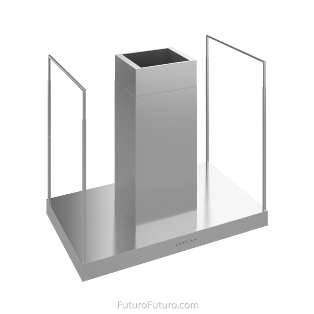 Futuro Europe 36 in. 940 CFM Stainless Steel Island Mount Range Hood