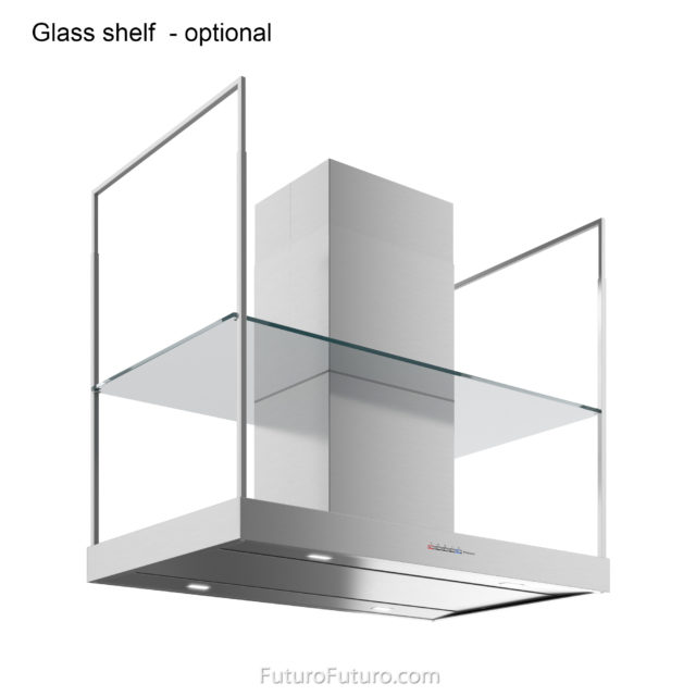 Futuro Europe 36 in. 940 CFM Stainless Steel Island Mount Range Hood