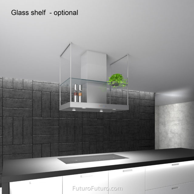 Futuro Europe 36 in. 940 CFM Stainless Steel Island Mount Range Hood