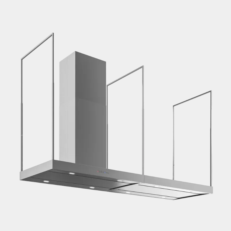 Futuro Europe Station 72 in. 940 CFM Stainless Steel Island Mount Range Hood | IS72EUROPE-STN