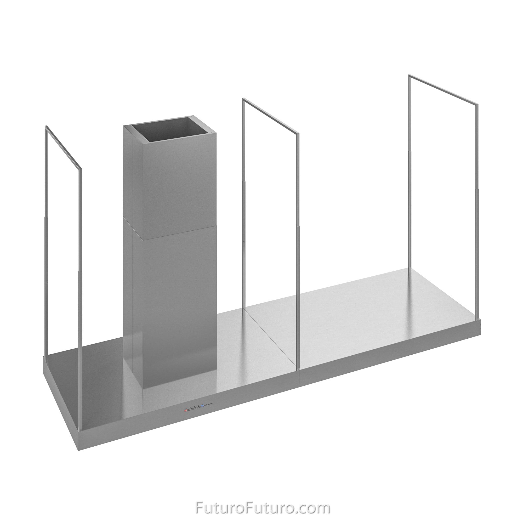 Futuro Europe Station 72 in. 940 CFM Stainless Steel Island Mount Range Hood | IS72EUROPE-STN