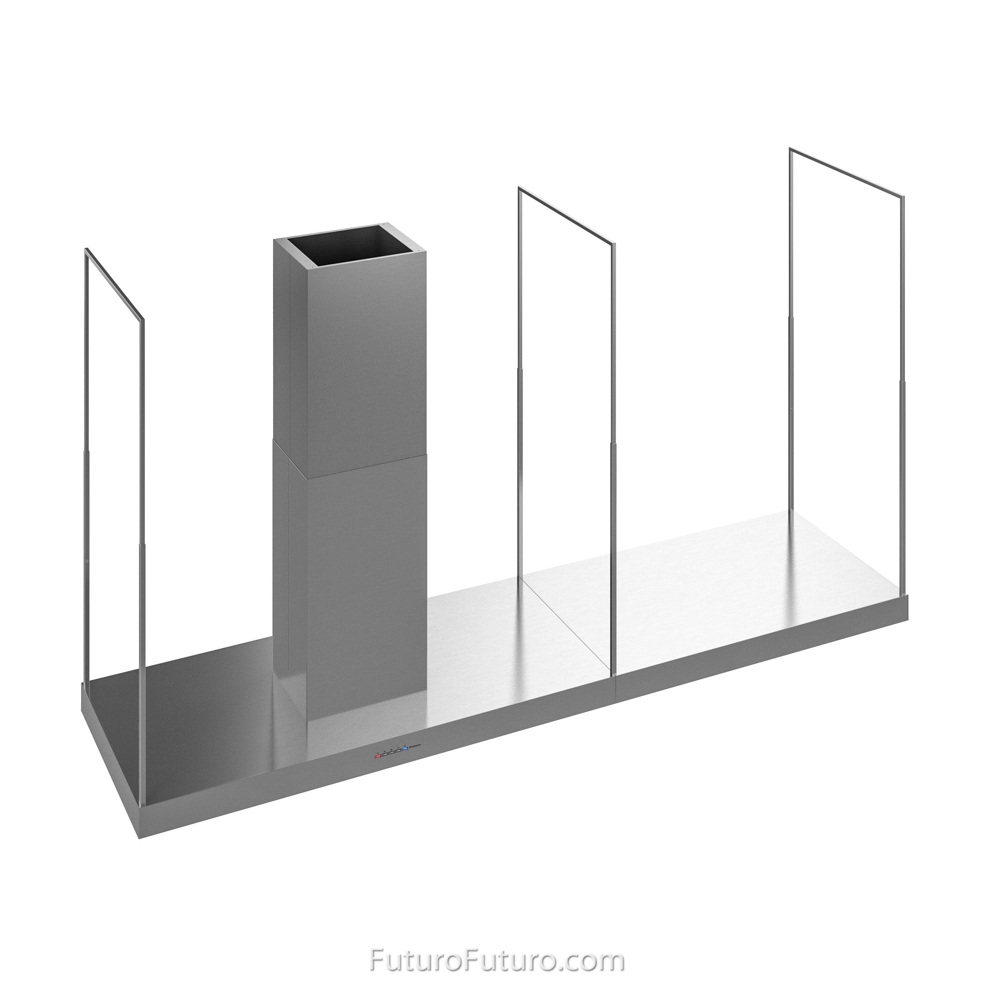 Futuro Europe Station 84 in. 940 CFM Stainless Steel Island Mount Range Hood