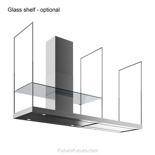 Futuro Europe Station 84 in. 940 CFM Stainless Steel Island Mount Range Hood