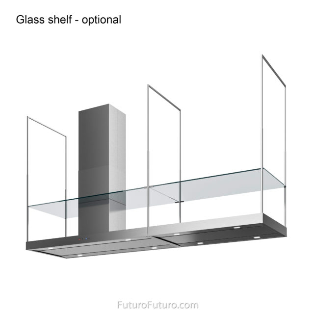 Futuro Europe Station 84 in. 940 CFM Stainless Steel Island Mount Range Hood