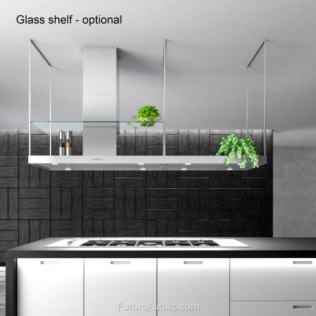 Futuro Europe Station 84 in. 940 CFM Stainless Steel Island Mount Range Hood