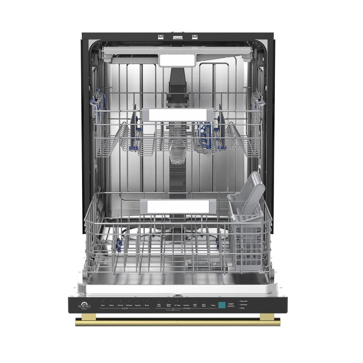 Forno Stella 24 in. Built-in Tall-Tub Black Dishwasher | FDWBI8010-24BLK