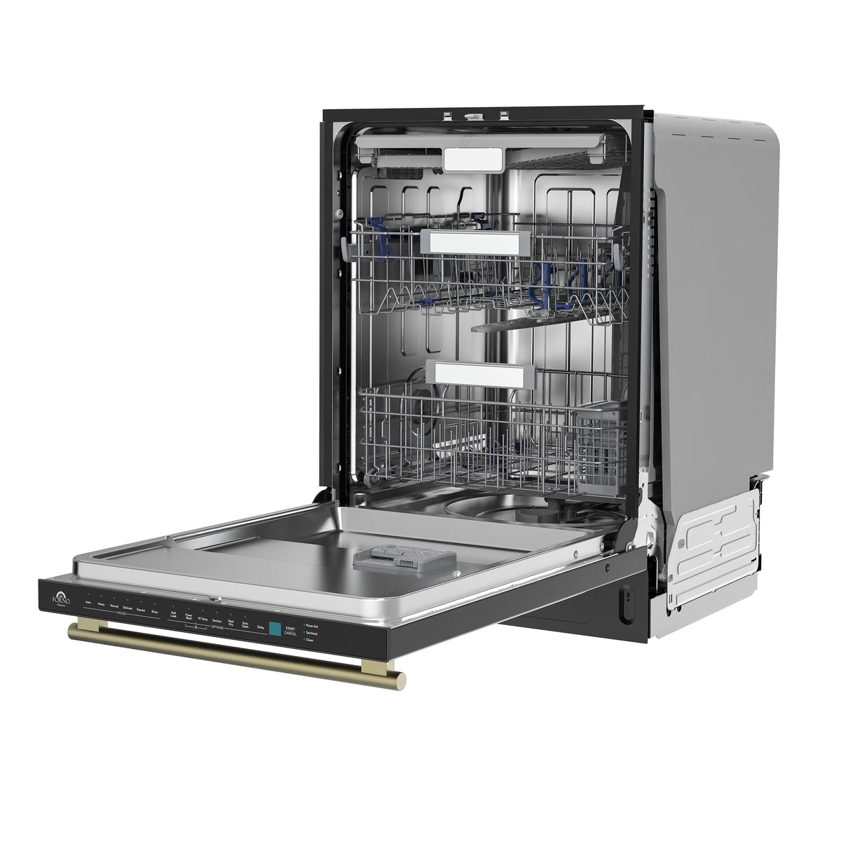 Forno Stella 24 in. Built-in Tall-Tub Black Dishwasher | FDWBI8010-24BLK