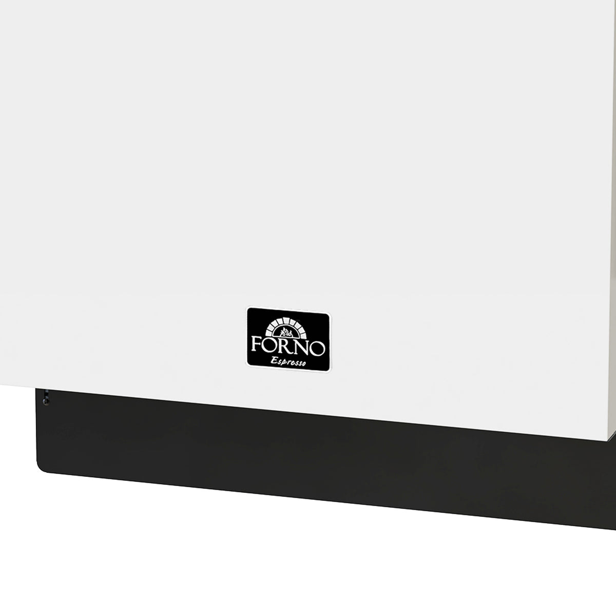 Forno Espresso Romano 24 in. White Built-In Dishwasher with Antique Brass Handle | FDWBI8035-24WHT