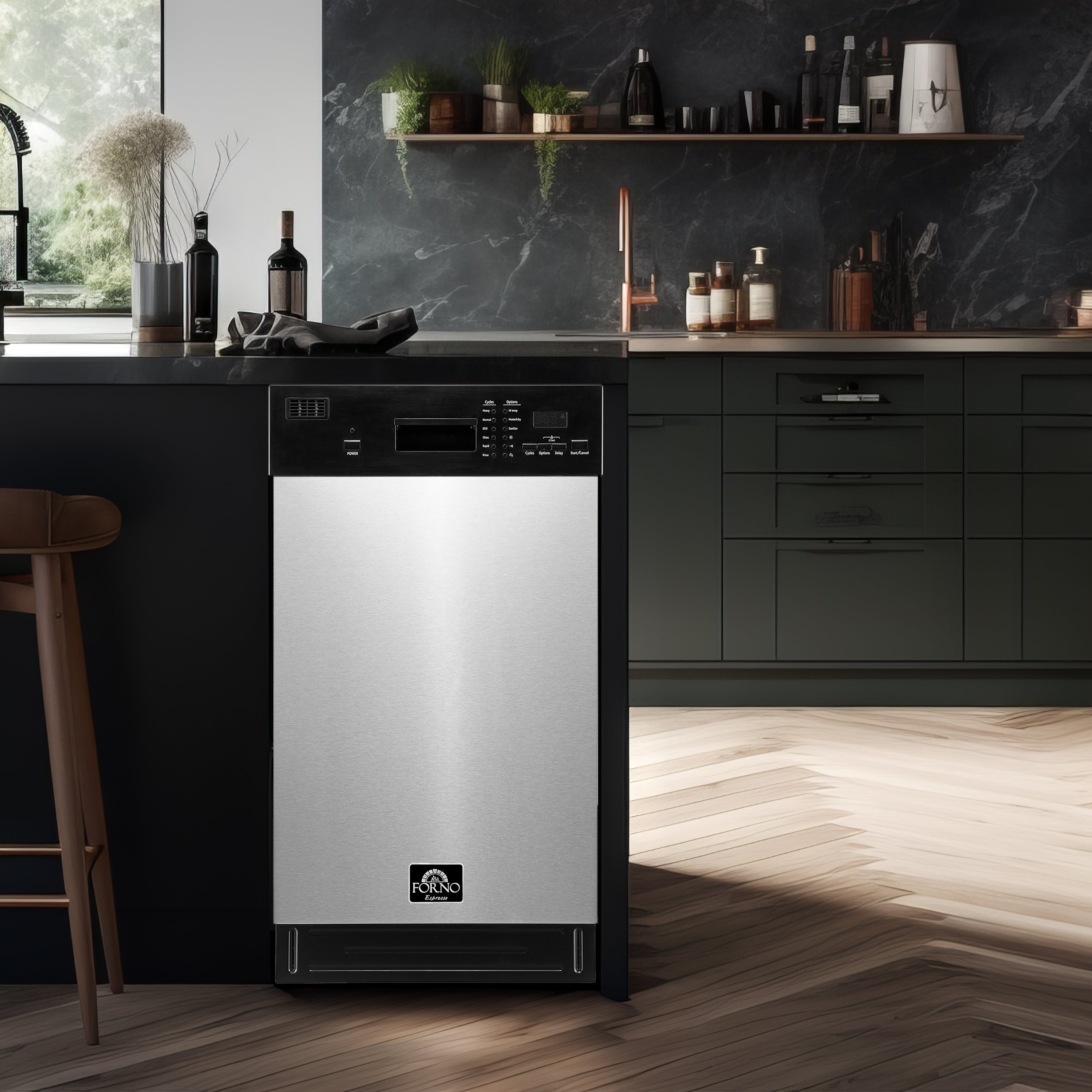 Forno Polo 18 in. White Built-In Dishwasher | FDWBI8041-18S