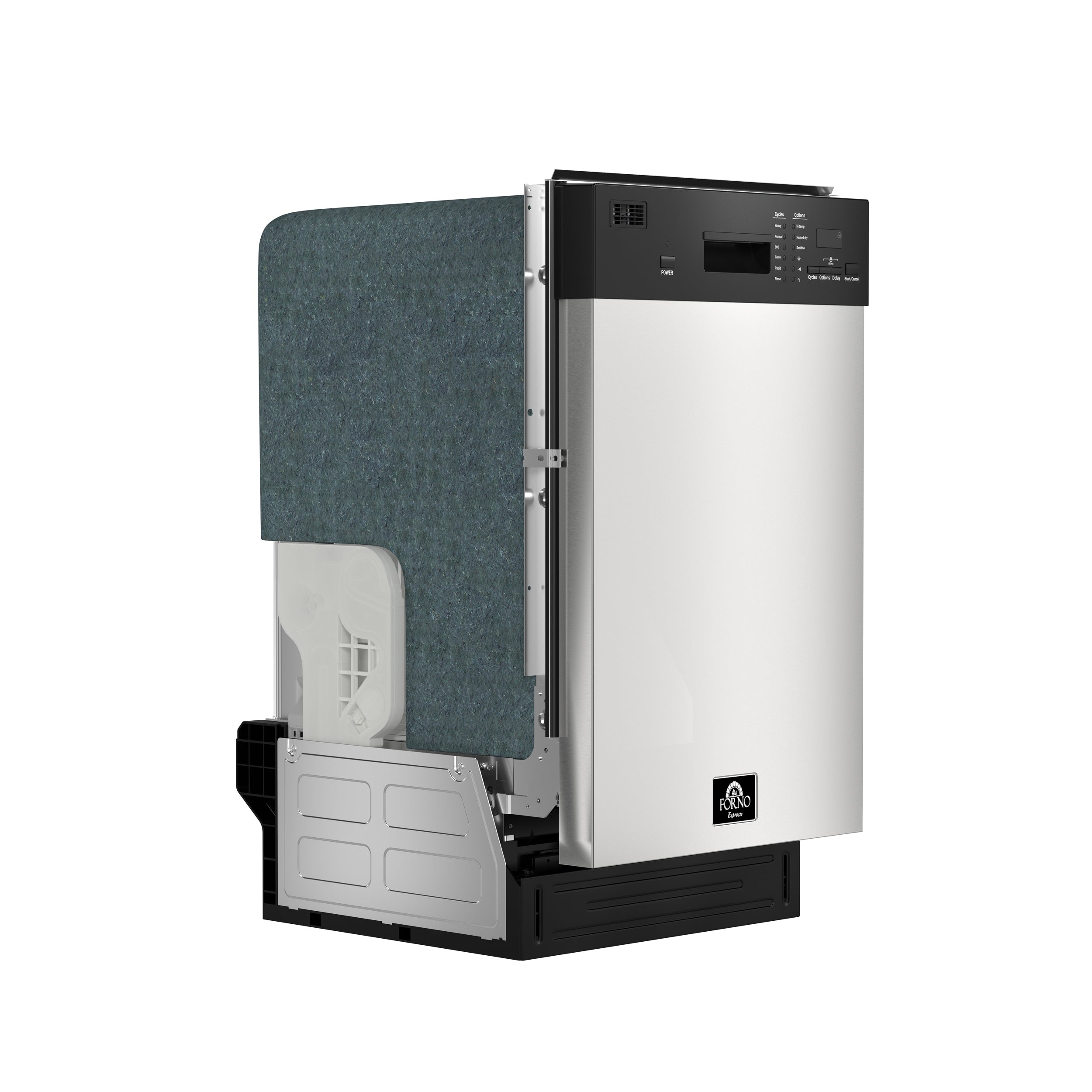 Forno Polo 18 in. White Built-In Dishwasher | FDWBI8041-18S