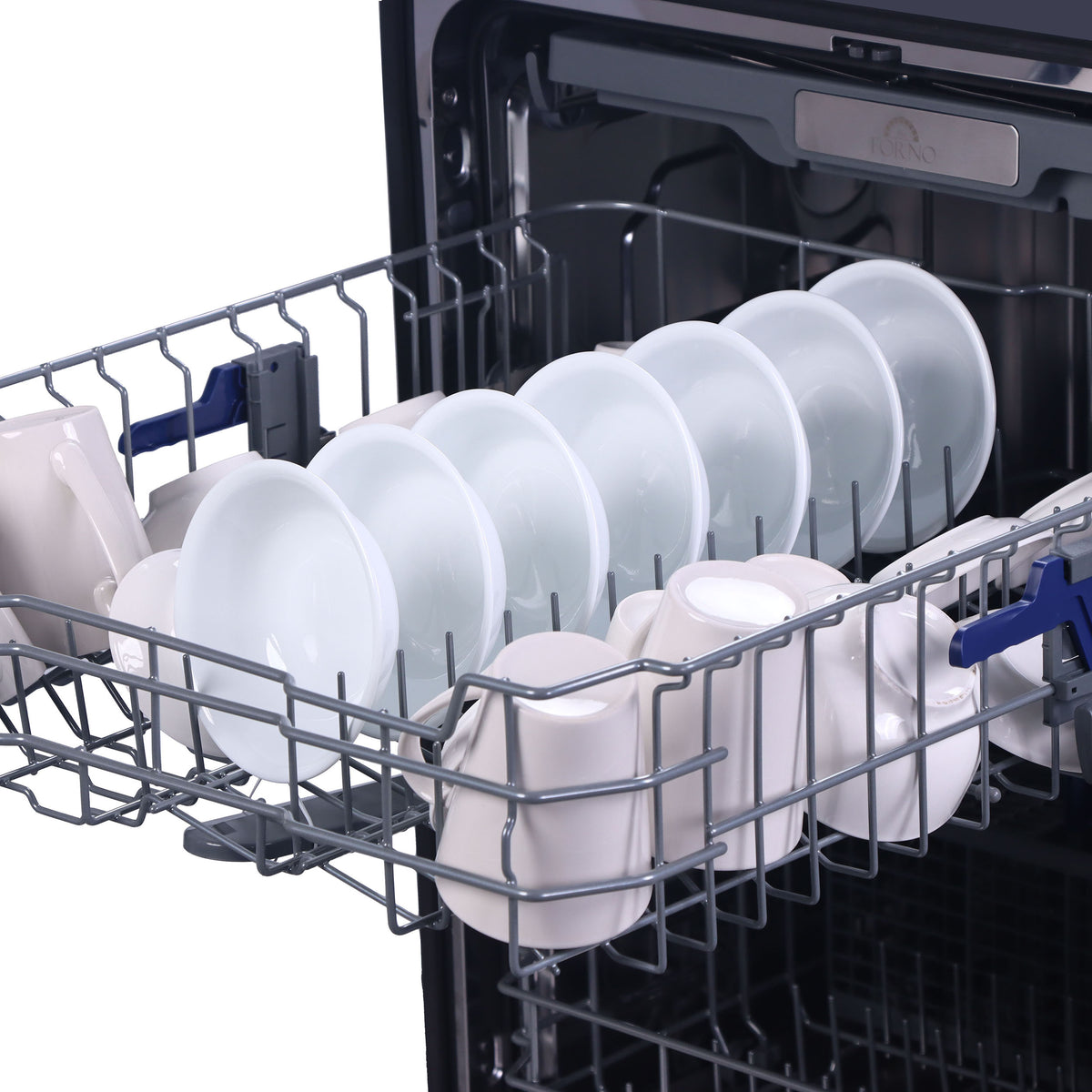 Espresso Lucente 24" Built-in Tall Tub Dishwasher, 49 dBA, Delay Start, Third Rack, 14 Place Settings, ENERGY STAR, Black
