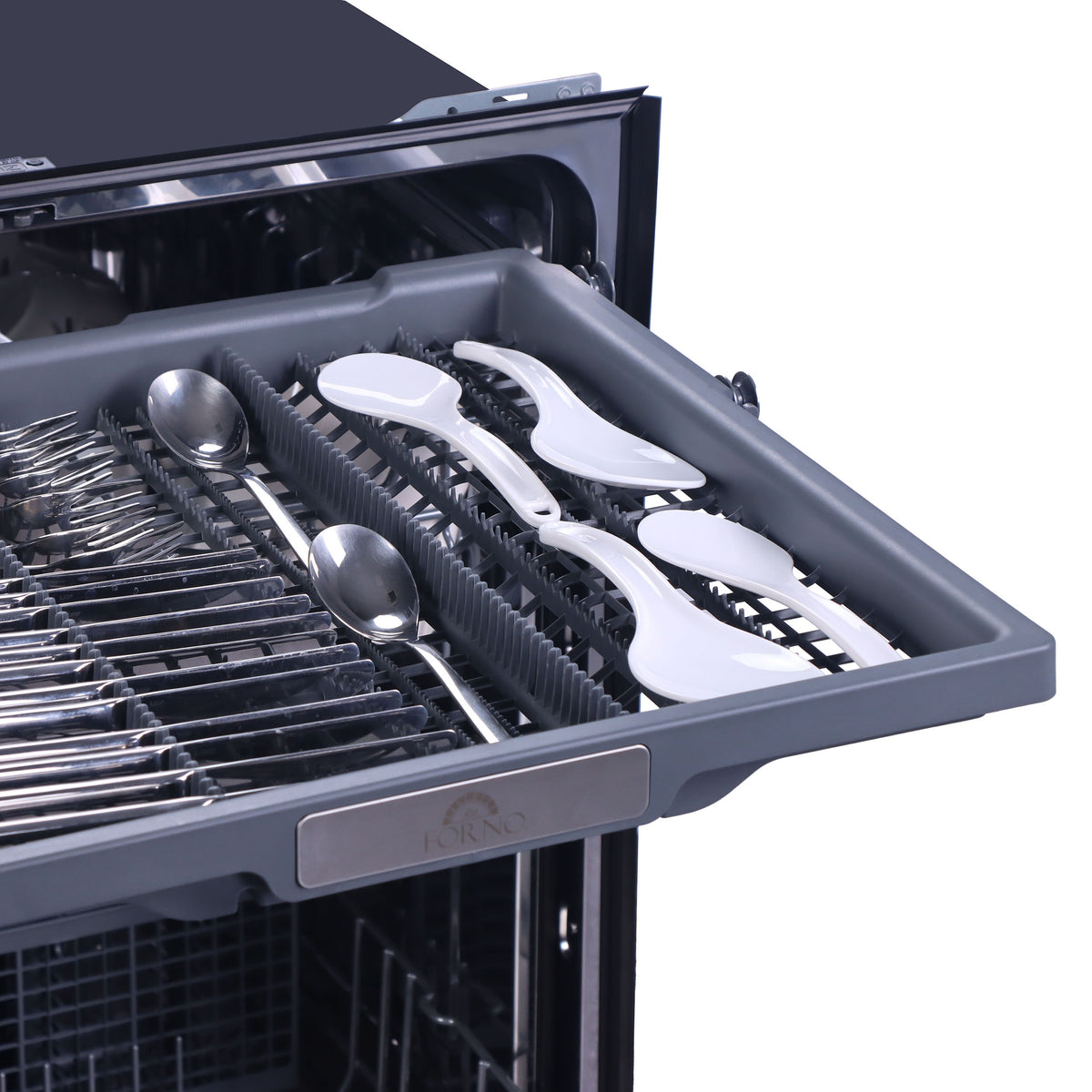 Espresso Lucente 24" Built-in Tall Tub Dishwasher, 49 dBA, Delay Start, Third Rack, 14 Place Settings, ENERGY STAR, Black