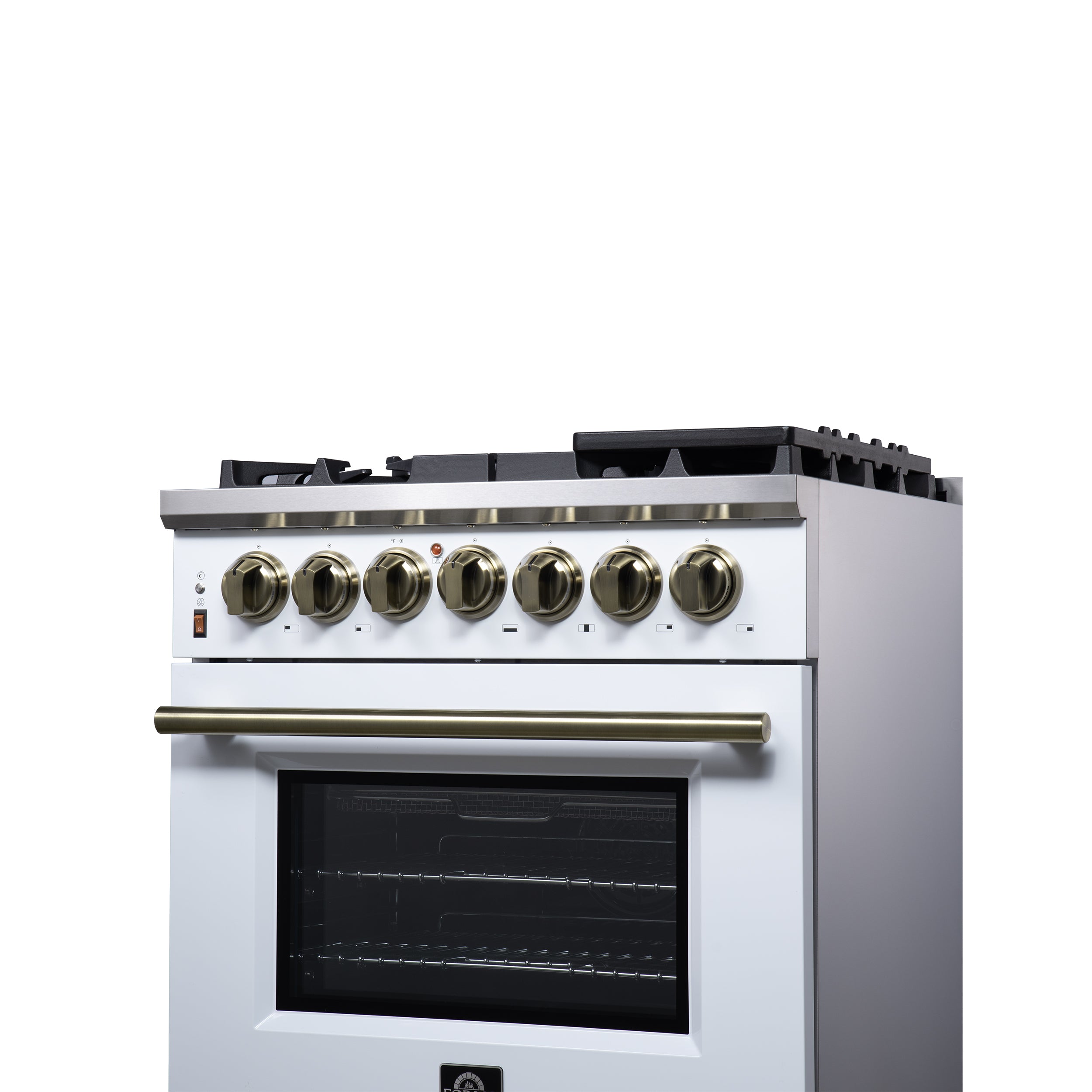 Forno Massimo 30 in. 4.32 cu. ft. 5-Burner White Dual Fuel Range | FFSGS6125-30WHT