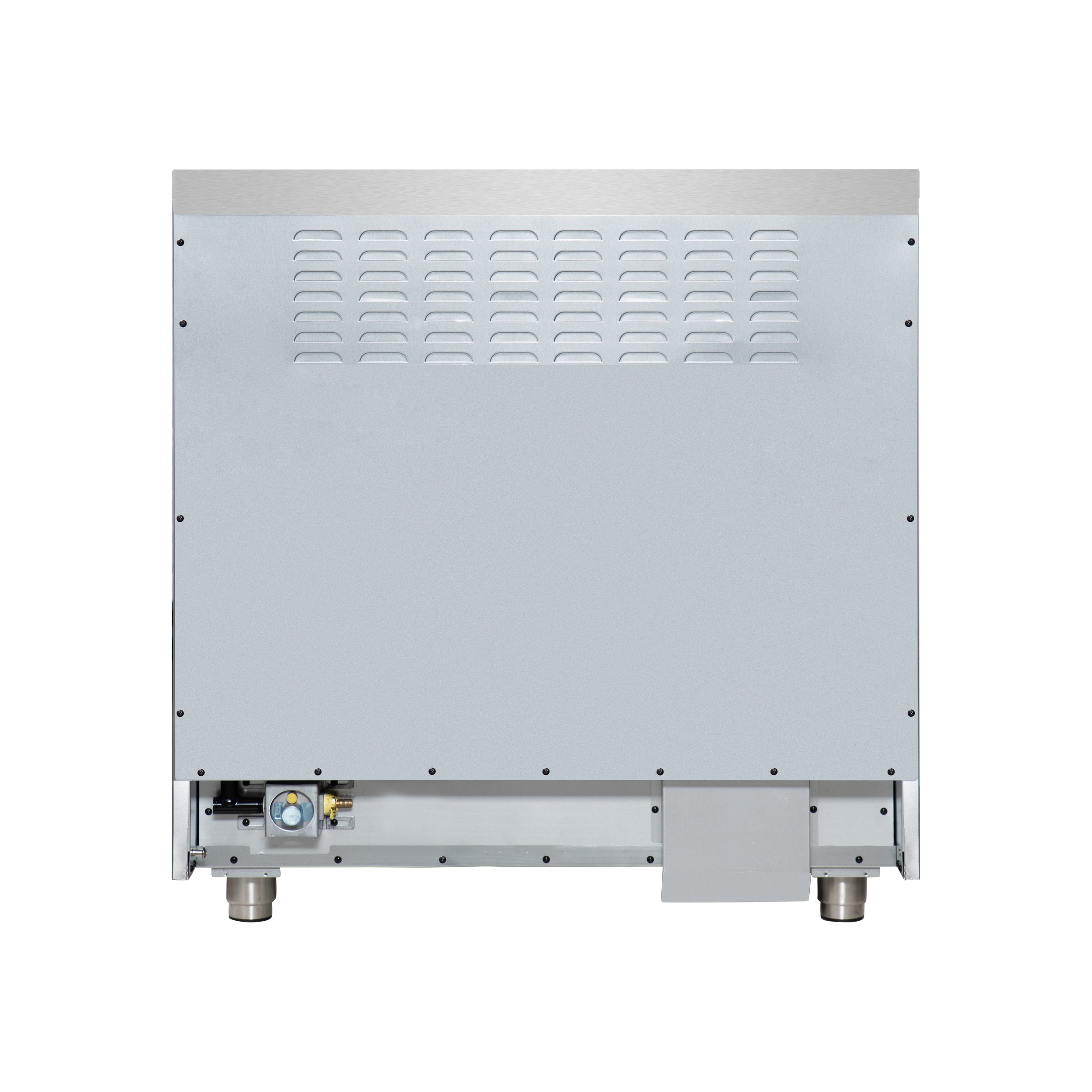 Forno Massimo 36 in. 5.36 cu. ft. 6-Burner White Dual Fuel Range with Antique Brass Accents | FFSGS6125-36WHT