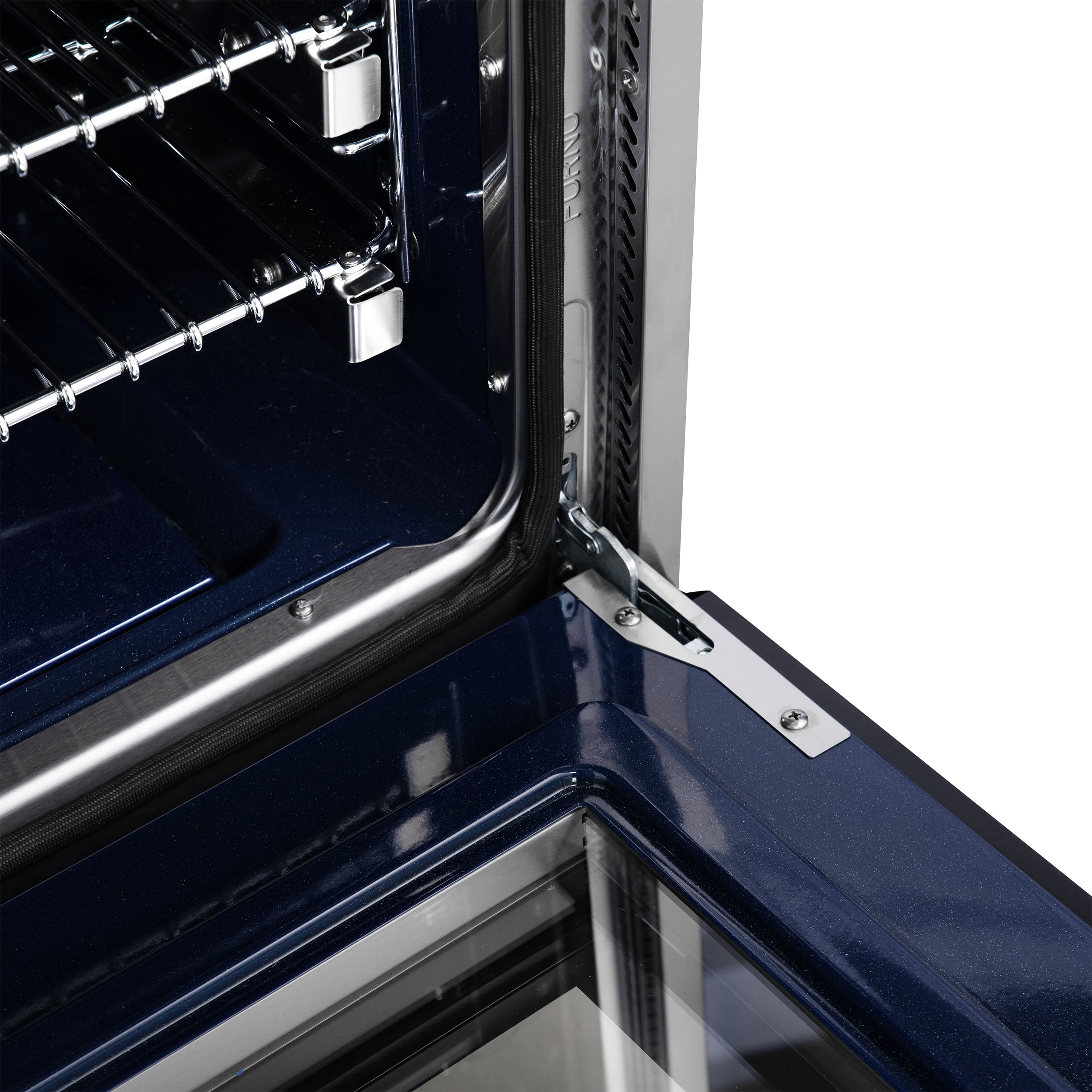 Forno Massimo 36 in. 5.36 cu. ft. 6-Burner White Dual Fuel Range with Antique Brass Accents | FFSGS6125-36WHT