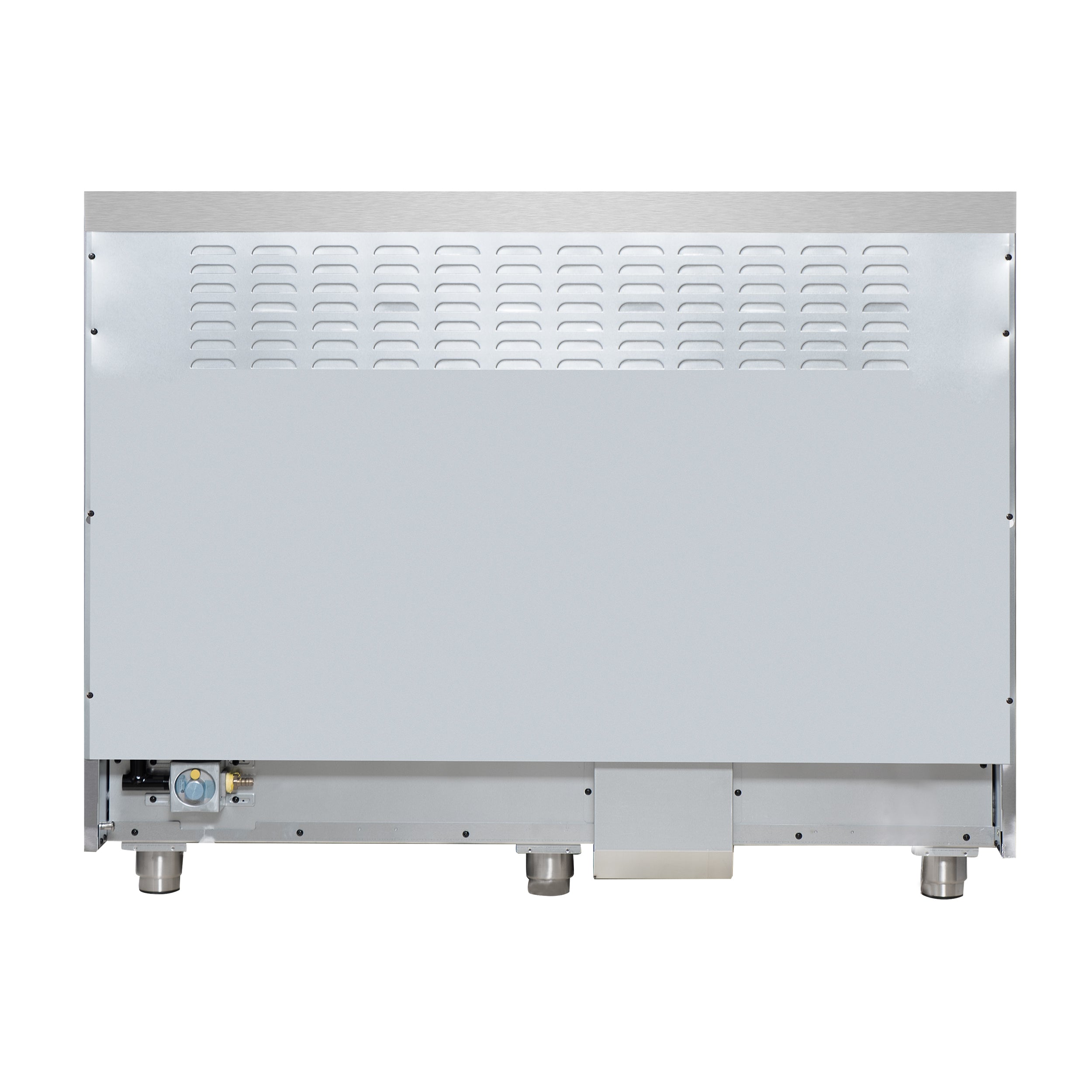 Forno Massimo 48 in. 6.58 cu. ft. 8-Burner White Dual Fuel Range with Antique Brass Accents | FFSGS6125-48WHT