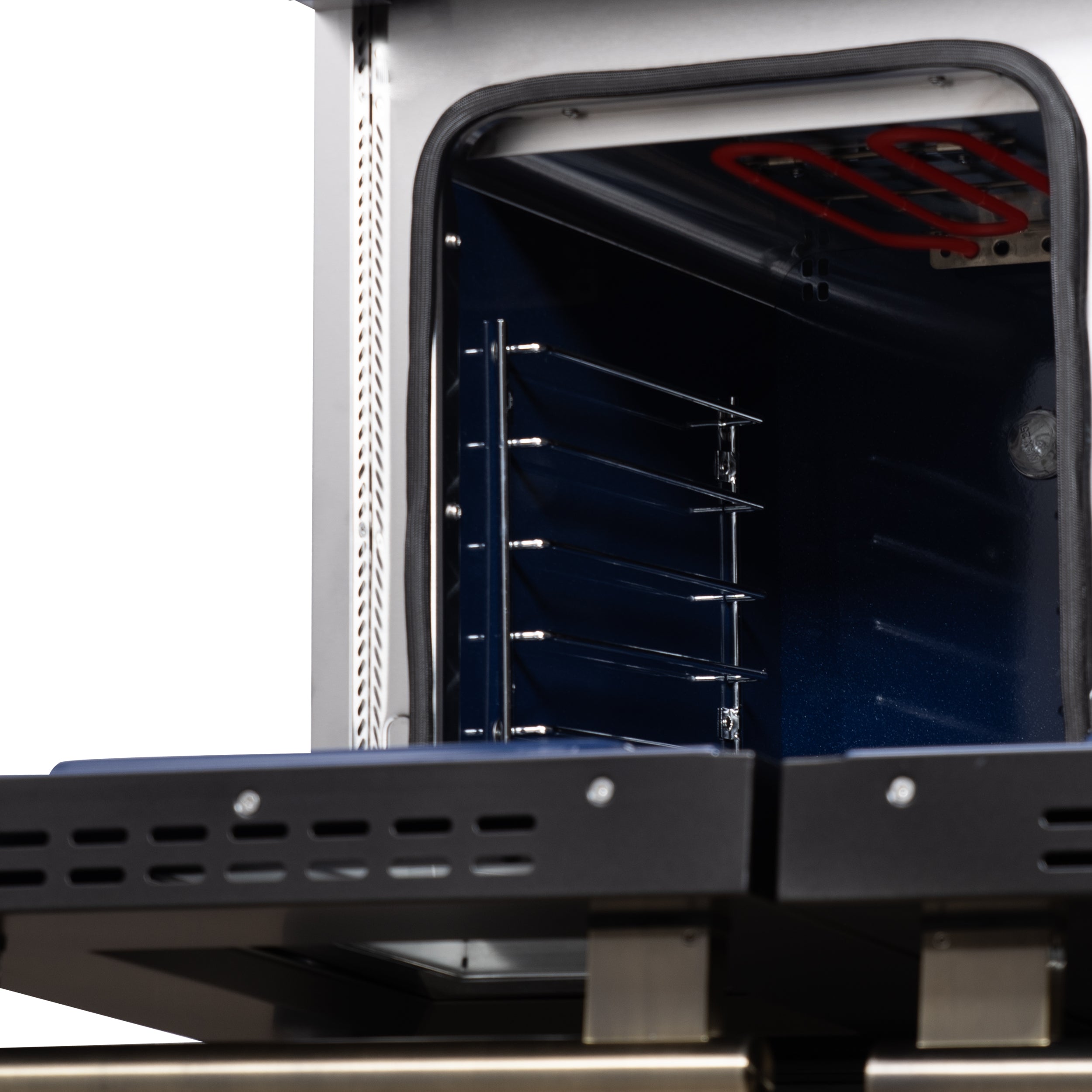 Forno Massimo 48 in. 6.58 cu. ft. 8-Burner White Dual Fuel Range with Antique Brass Accents | FFSGS6125-48WHT