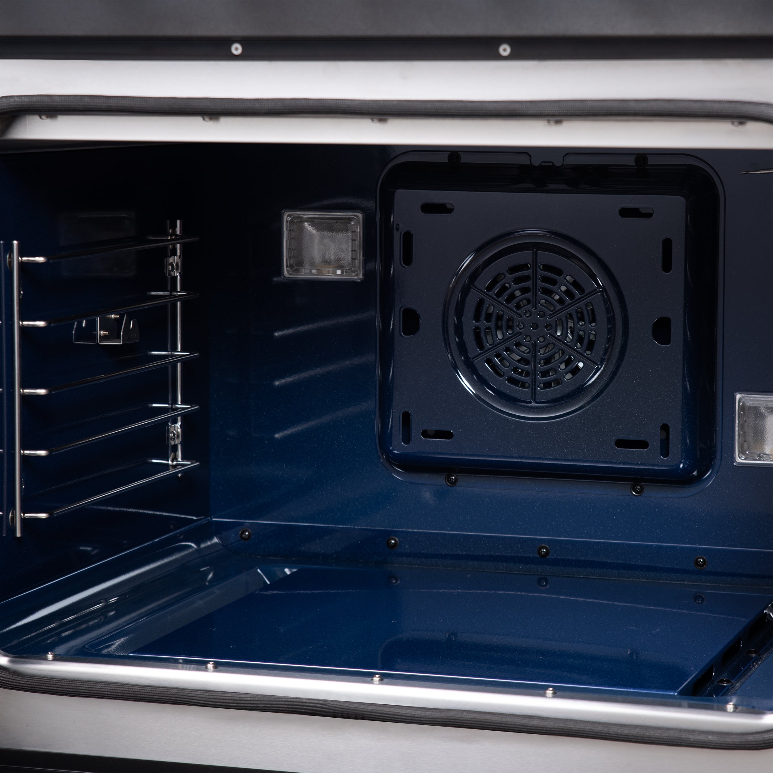 Forno Capriasca 30 in. 4.32 cu. ft. 5-Burner Black French Door Dual Fuel Range with Antique Brass Accents | FFSGS6387-30BLK