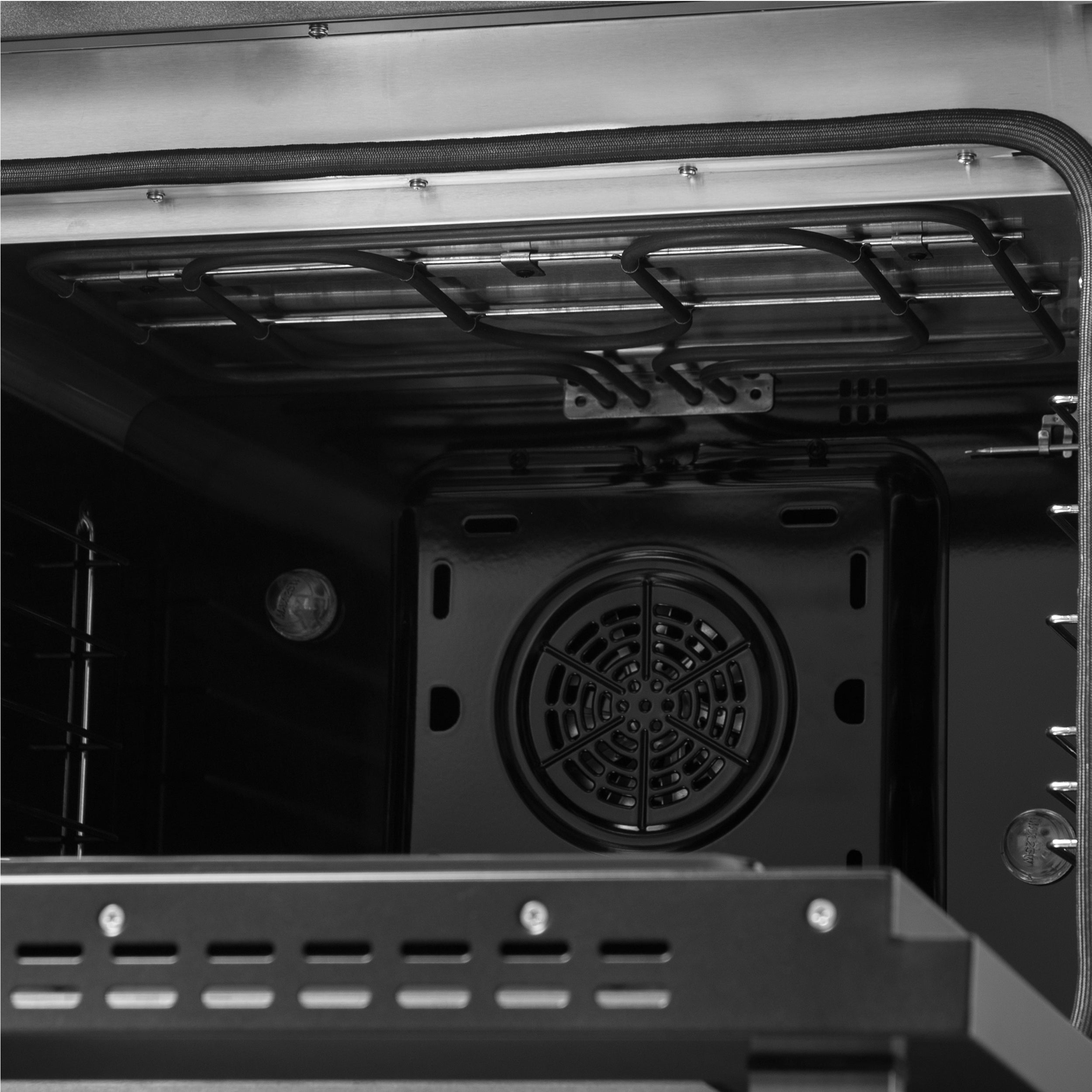 Forno Galiano 48 in. 6.58 cu. ft. 8-Burner Black French Door Dual Fuel Range with Antique Brass Accents | FFSGS6356-48BLK