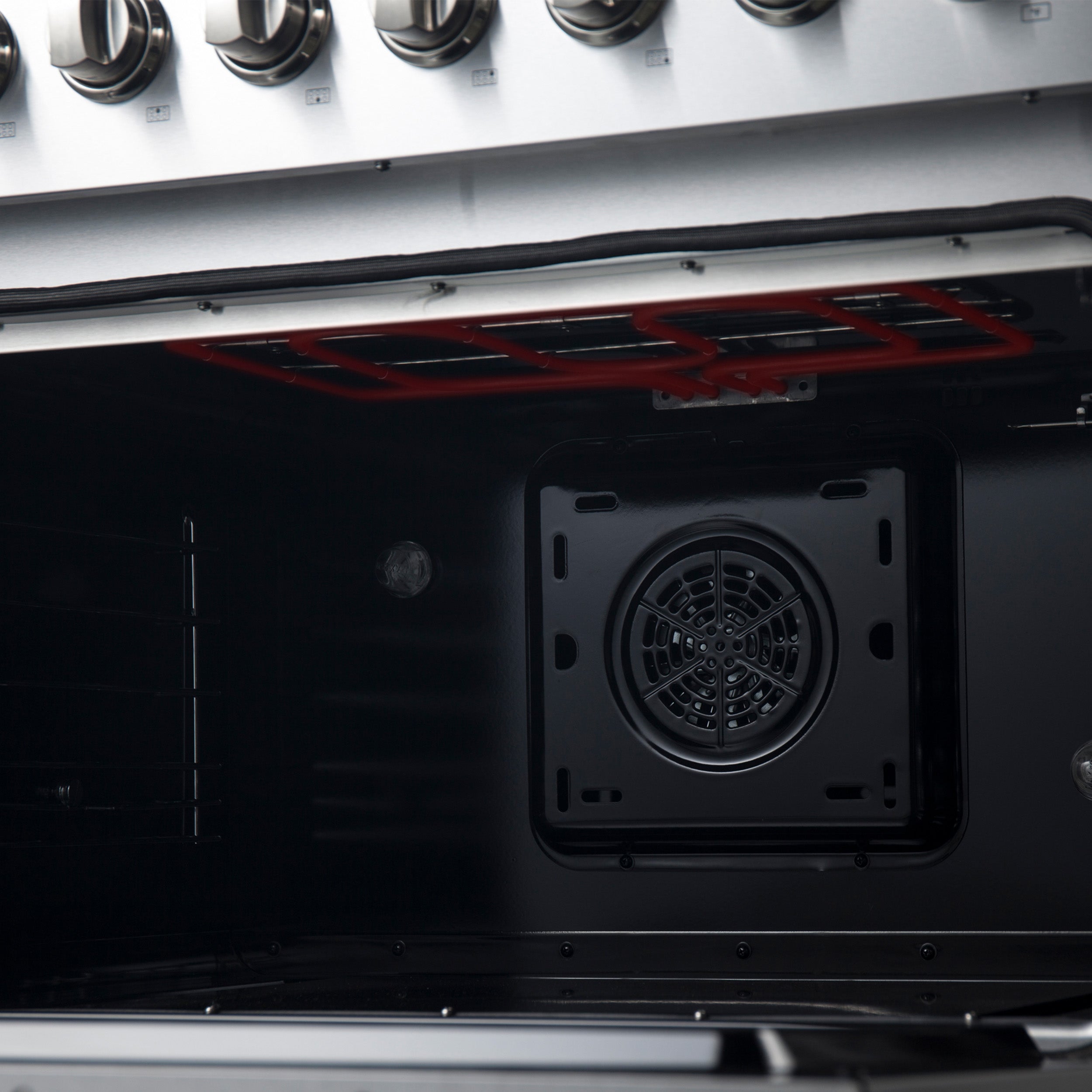 Forno Marco 36-Inch Dual Fuel Range, Stainless Steel, 6 Burners, 67,000 BTU, True Convection Oven, Energy Efficient