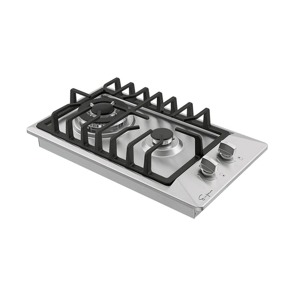 Empava 12 in. 2-Burner Built-In Stainless Steel Gas Cooktop | EMPV-12GC29