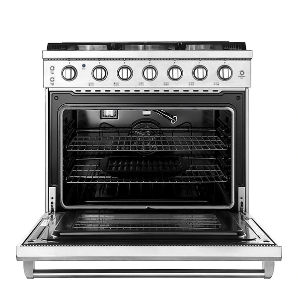Empava Pro-Style 36 In. Slide-In 6-Burner Natural Gas Range 6 cu. Ft. | EMPV-36GR11