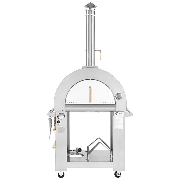 Empava Stainless Steel Gas and Wood Fired Pizza Oven | EMPV-PG03