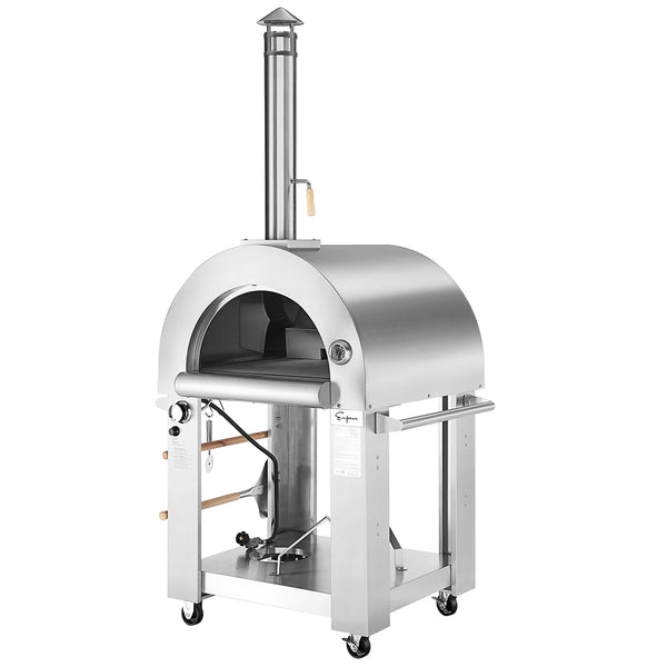 Empava Stainless Steel Gas and Wood Fired Pizza Oven | EMPV-PG03
