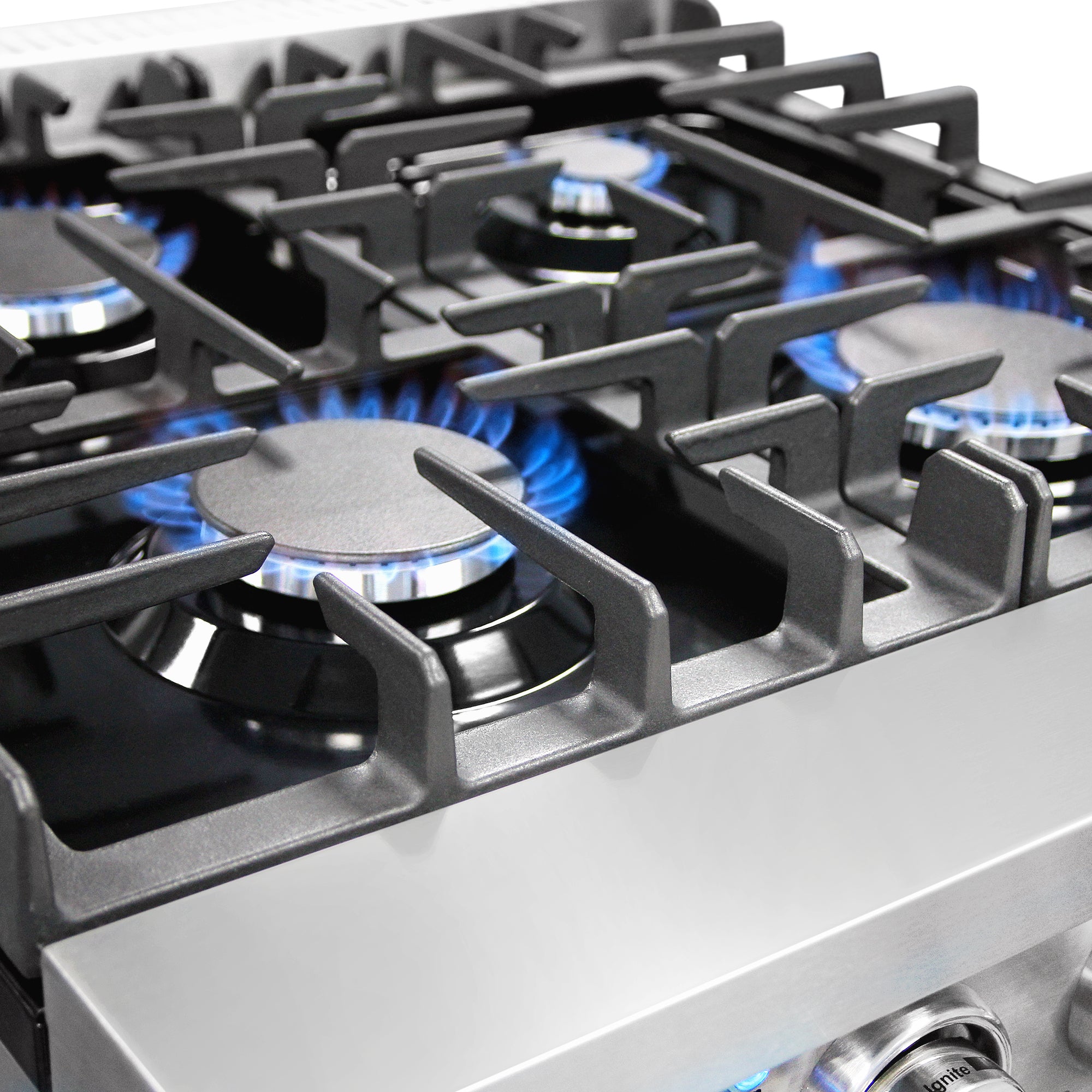 Cosmo Haven 24 in. 3.73 cu. ft. 4-Burner Stainless Steel Gas Range | COS-EPGR244