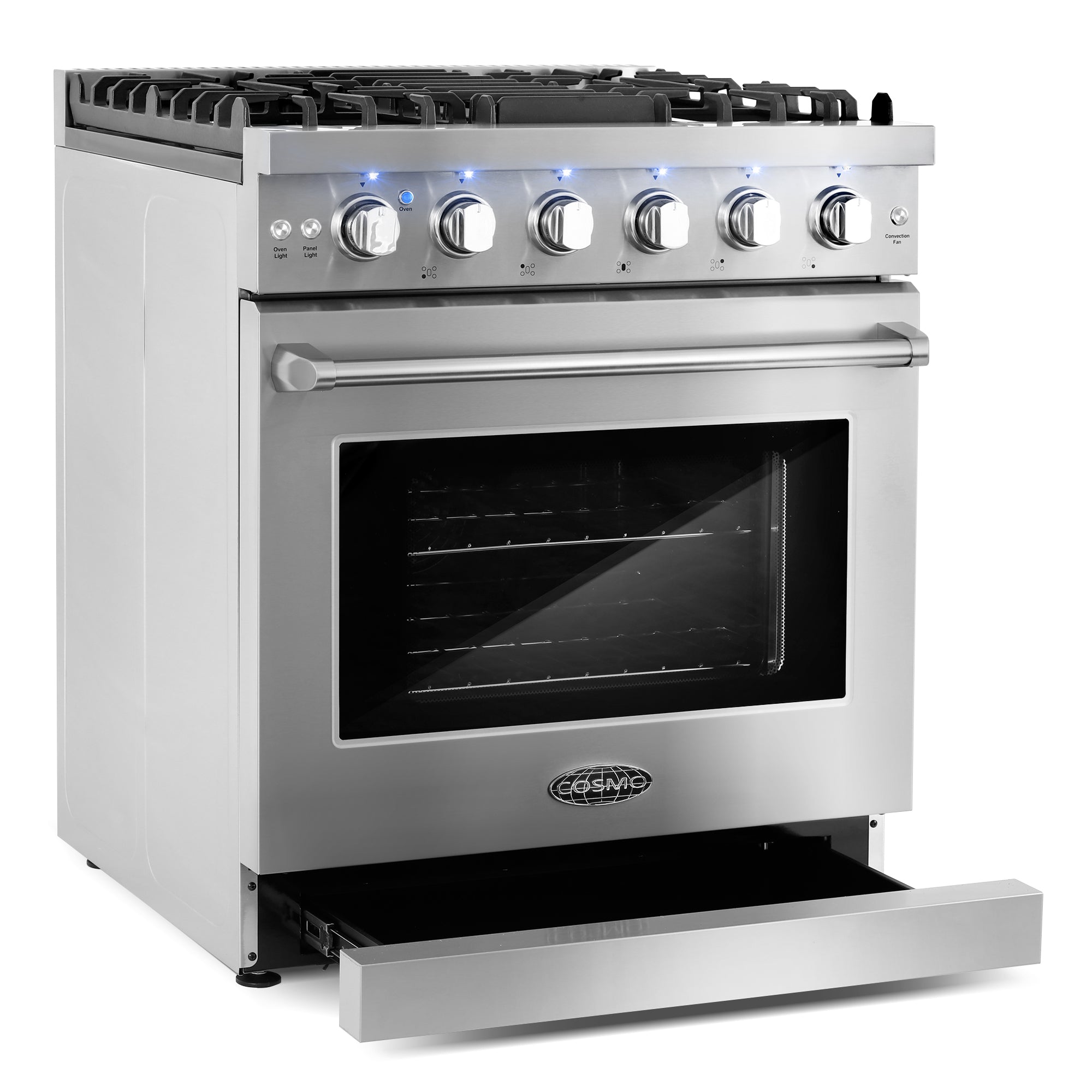 Cosmo Package - 30 in. Gas Range, Dishwasher and Refrigerator | COS-3PKG-011