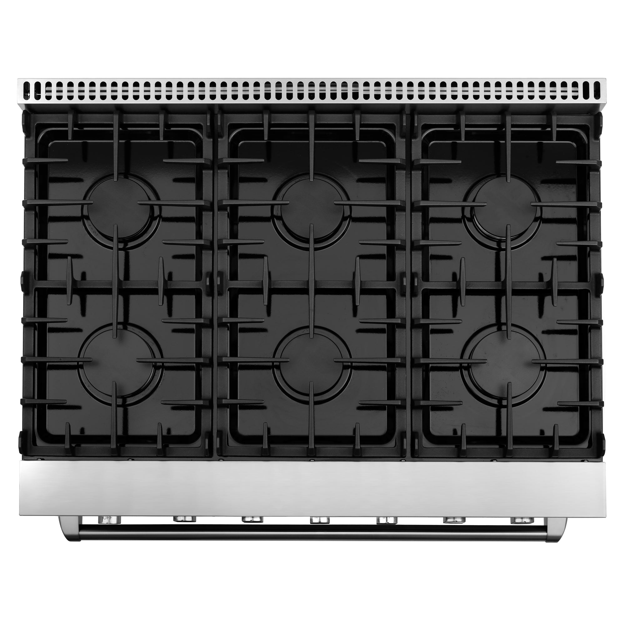 Cosmo Haven 36 in. 6.0 cu. ft. 5-Burner Stainless Steel Gas Range with Knob LEDs and Storage Drawer | COS-EPGR366