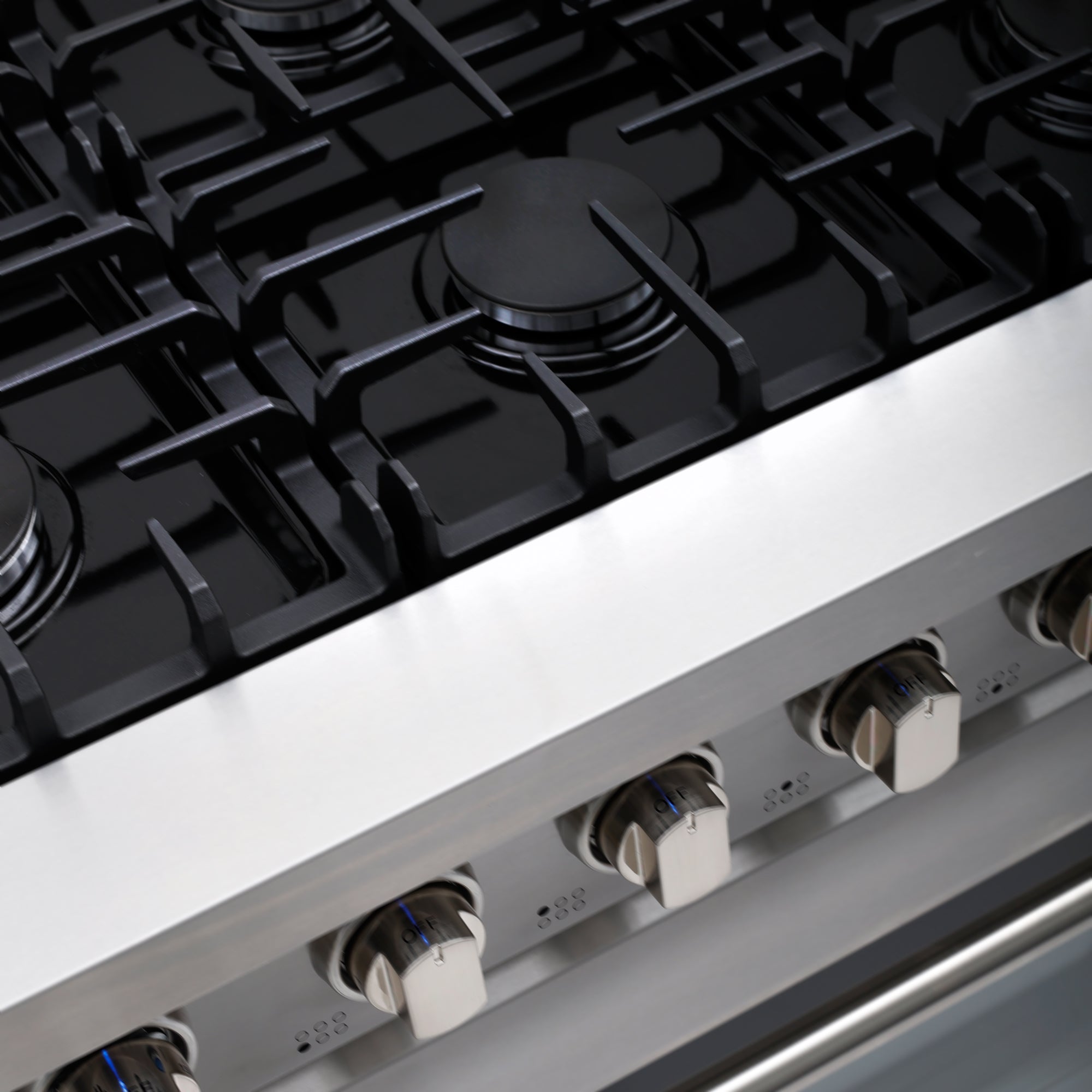 Cosmo Haven 36 in. 6.0 cu. ft. 5-Burner Stainless Steel Gas Range with Knob LEDs and Storage Drawer | COS-EPGR366