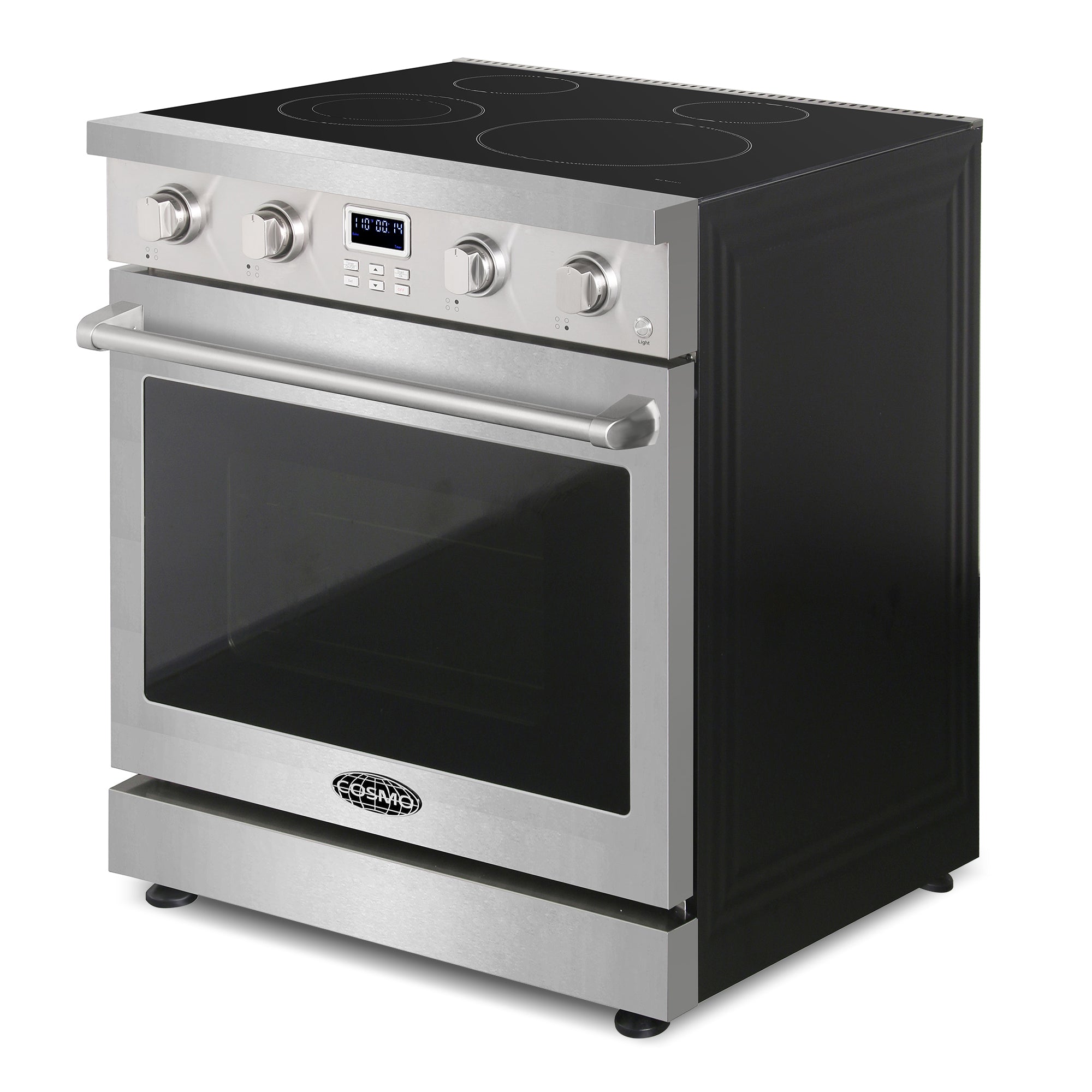 Cosmo Haven 30 in. 4.8 cu. ft. Stainless Steel Electric Range with 4 Burners | COS-ERC304KBD
