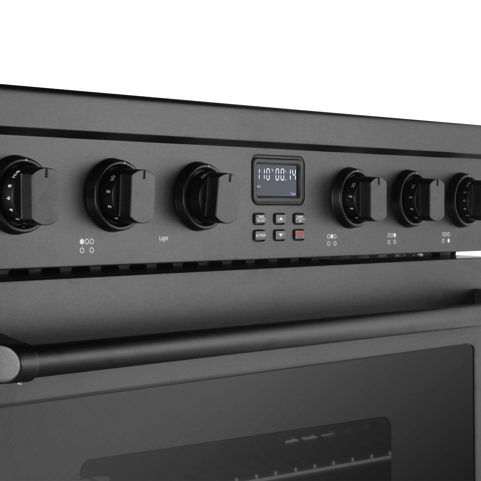 Cosmo Haven 36 in. 6.1 cu. ft. Black Electric Range with 5 Burners | COS-ERC365KBD-BK