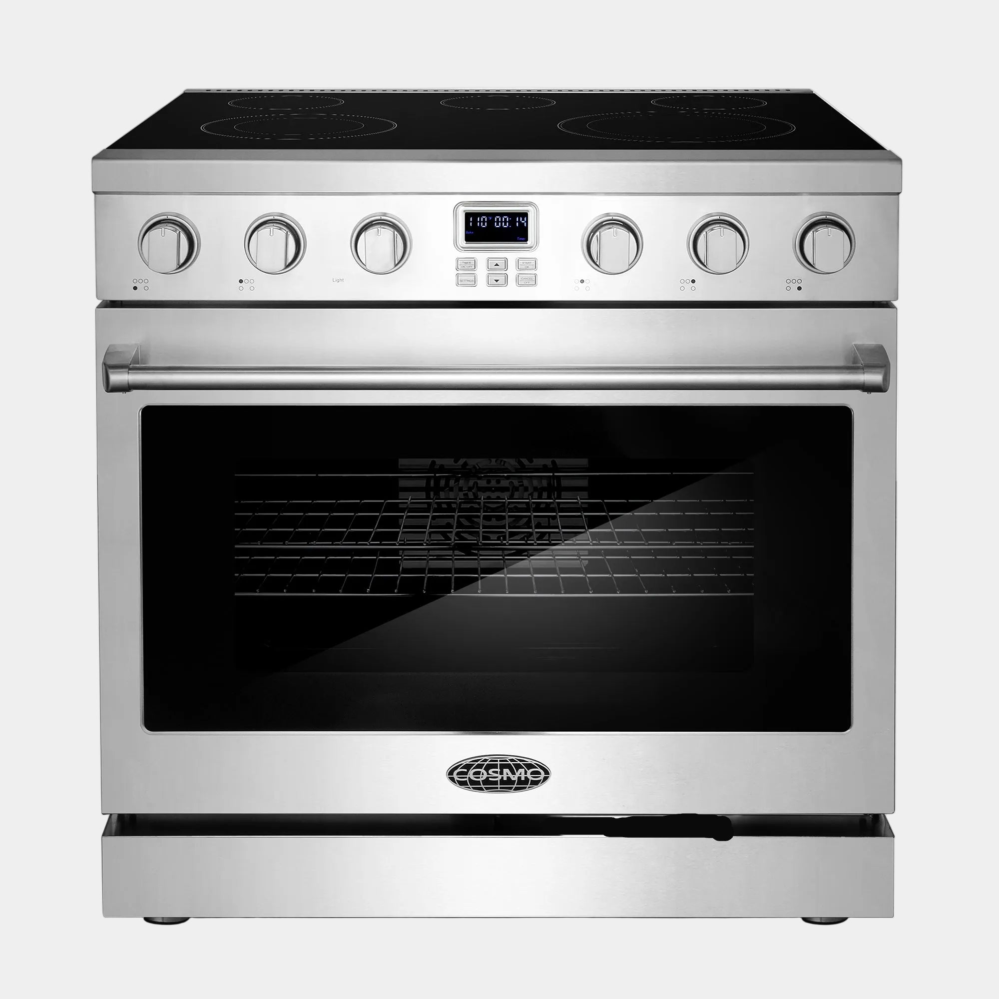 Cosmo Haven 36 in. 6.1 cu. ft. Stainless Steel Electric Range with 5 Burners | COS-ERC365KBD