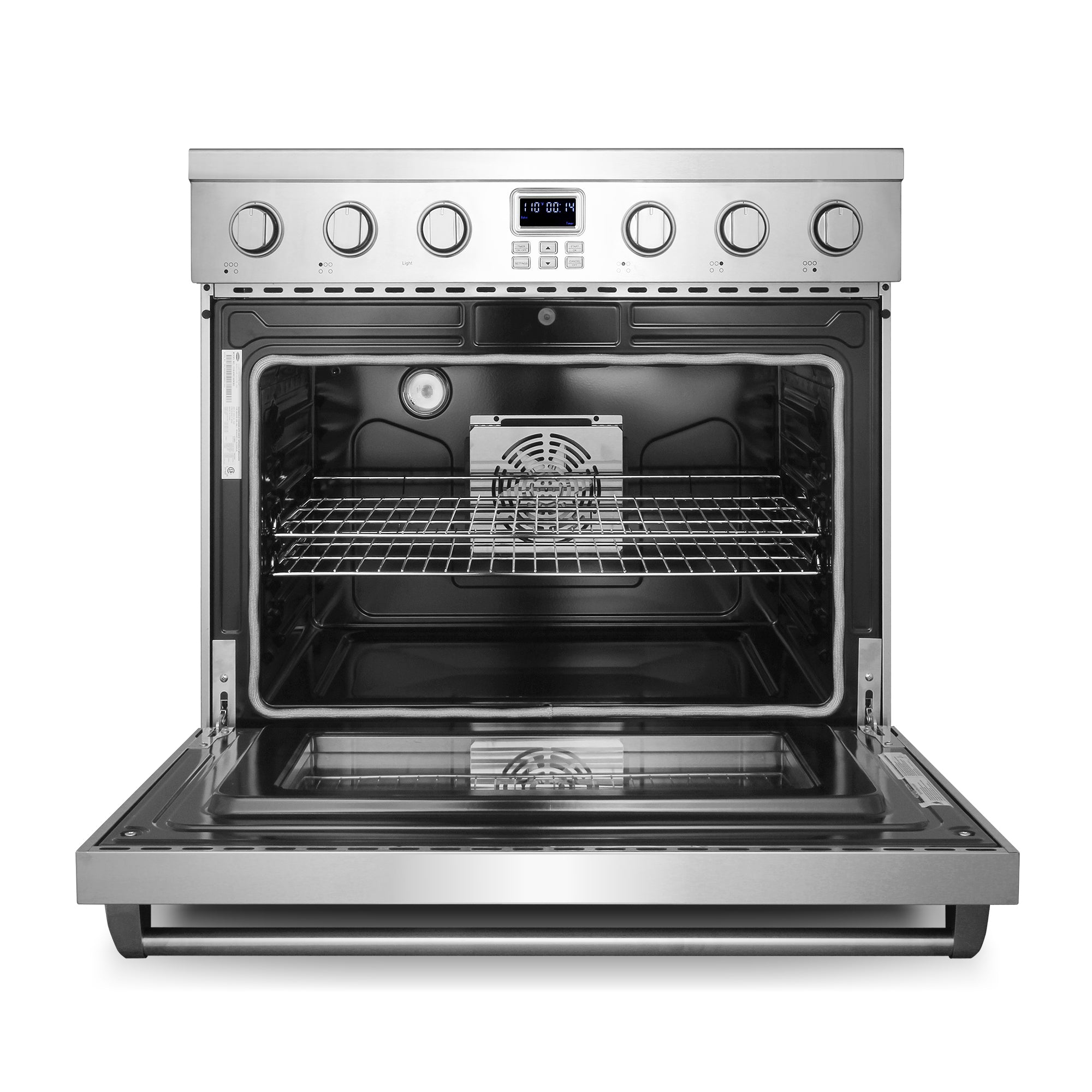 Cosmo Haven 36 in. 6.1 cu. ft. Stainless Steel Electric Range with 5 Burners | COS-ERC365KBD