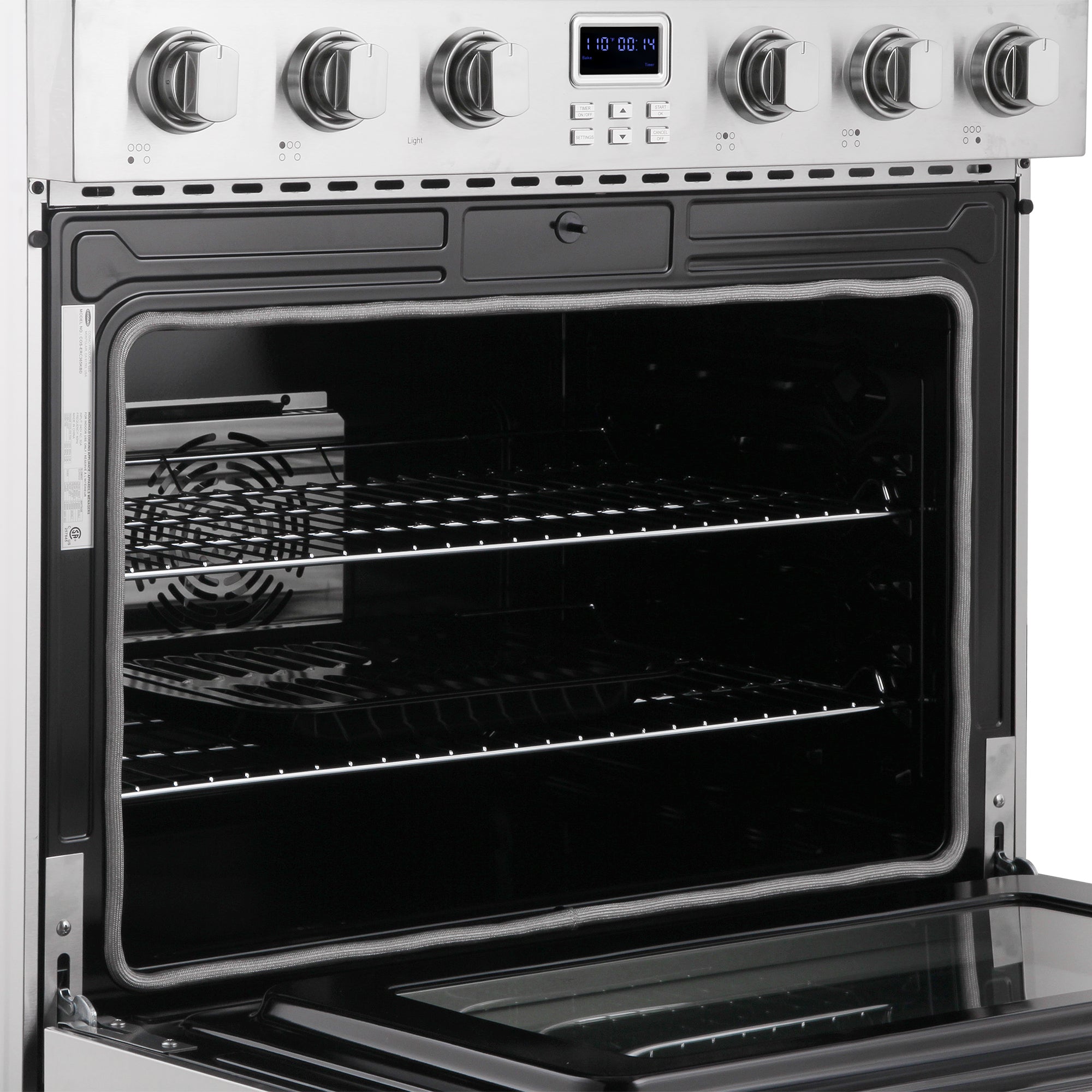 Cosmo Haven 36 in. 6.1 cu. ft. Stainless Steel Electric Range with 5 Burners | COS-ERC365KBD