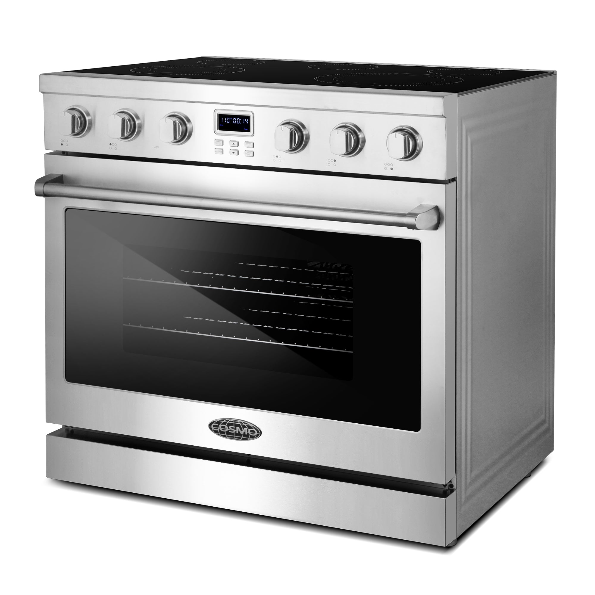 Cosmo Haven 36 in. 6.1 cu. ft. Stainless Steel Electric Range with 5 Burners | COS-ERC365KBD
