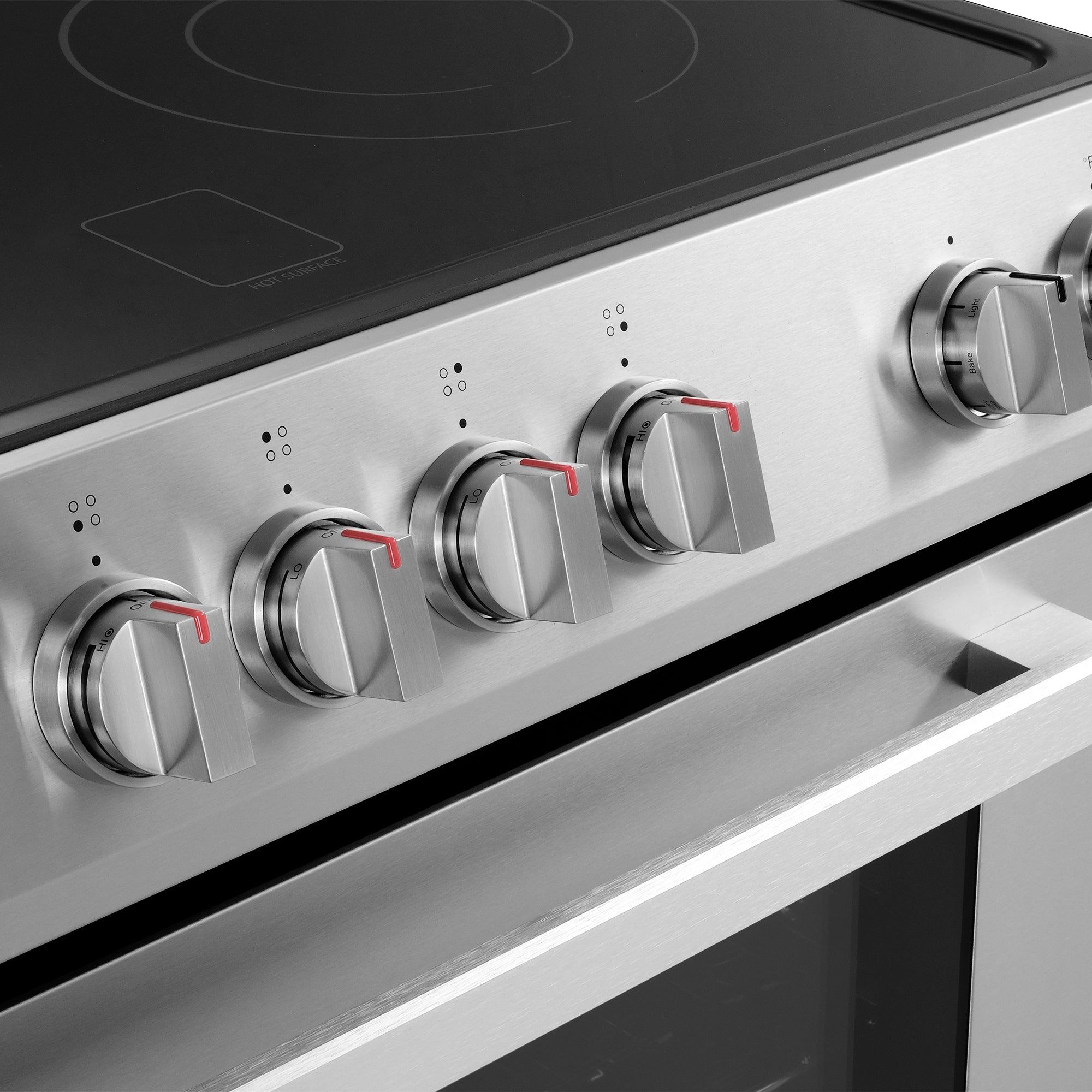 Cosmo Stellar 30 in. 5.0 cu. ft. Stainless Steel Electric Range with 4 Burners | COS-ERD304K